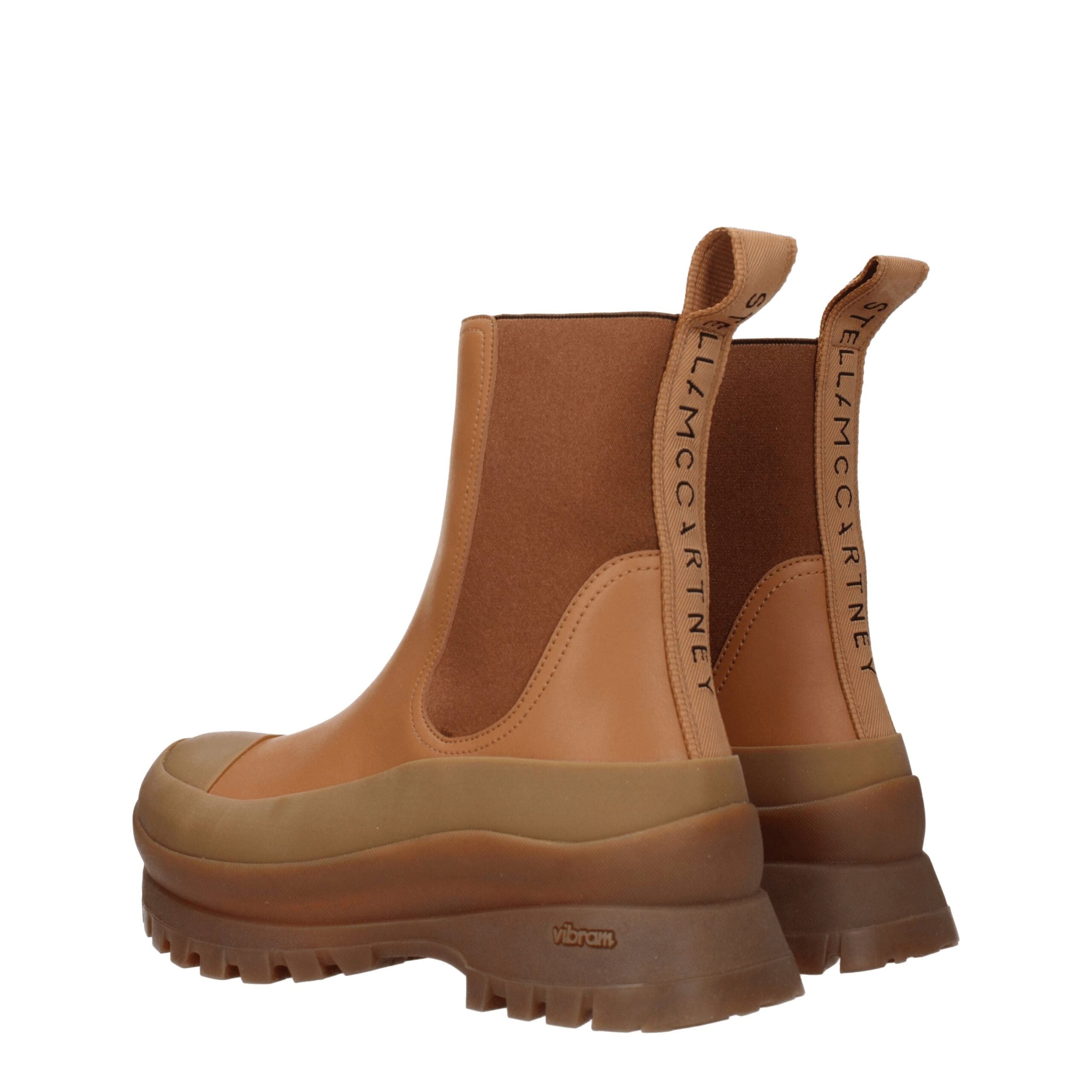 Brown Leather Ankle Boots - ventzia