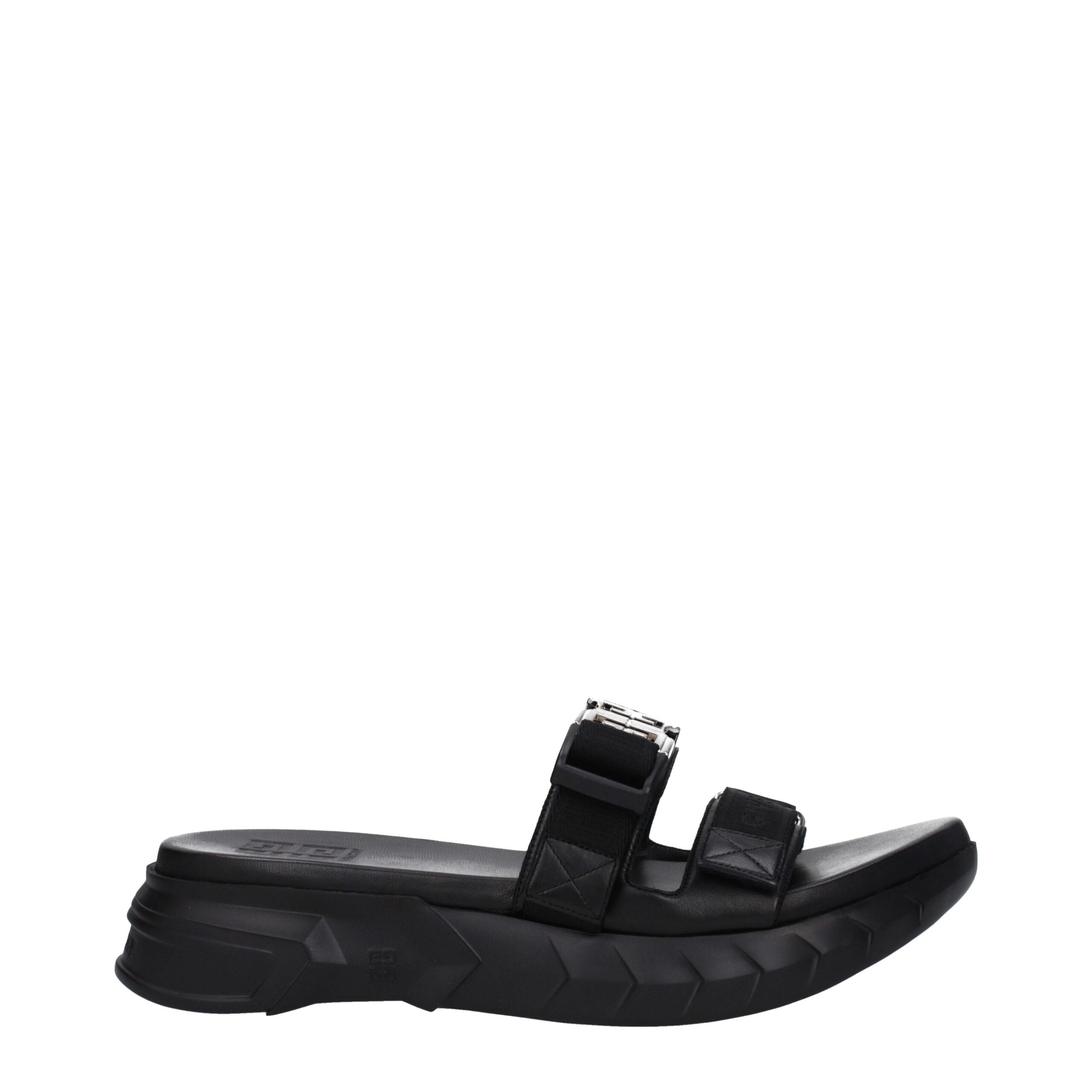 Black Fabric Slippers - ventzia