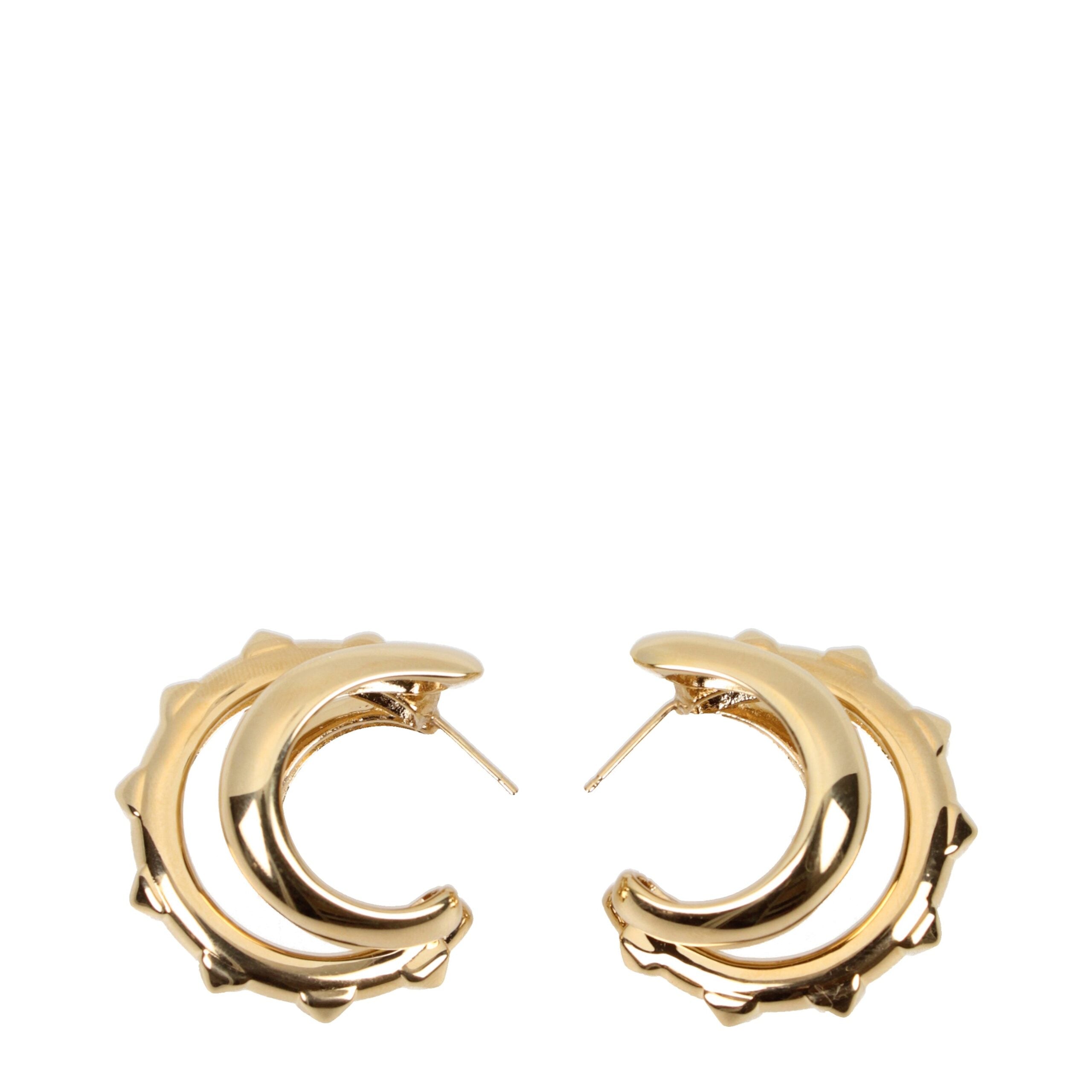 Gold Metal Earrings - ventzia