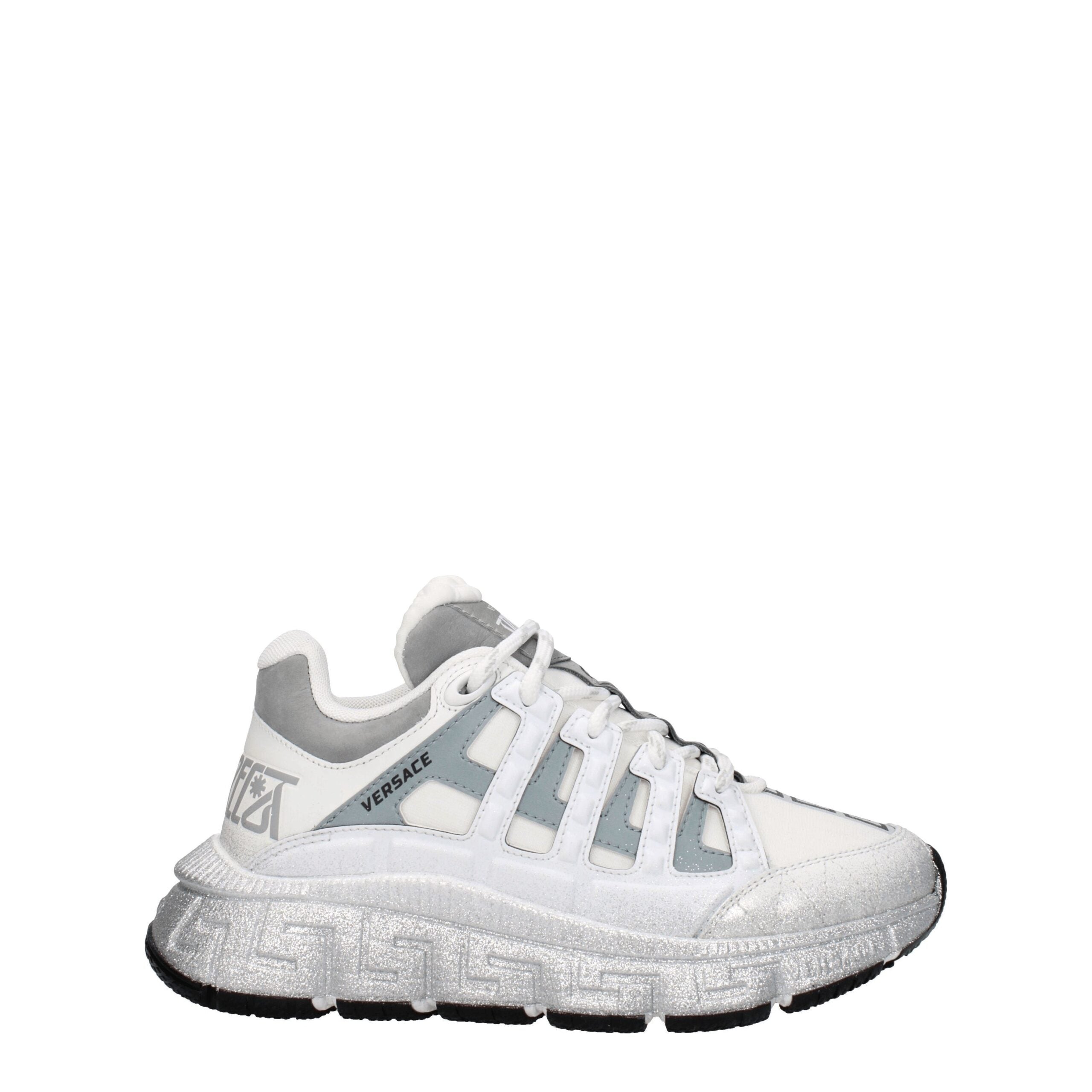 White Fabric Athletic Sneakers - ventzia