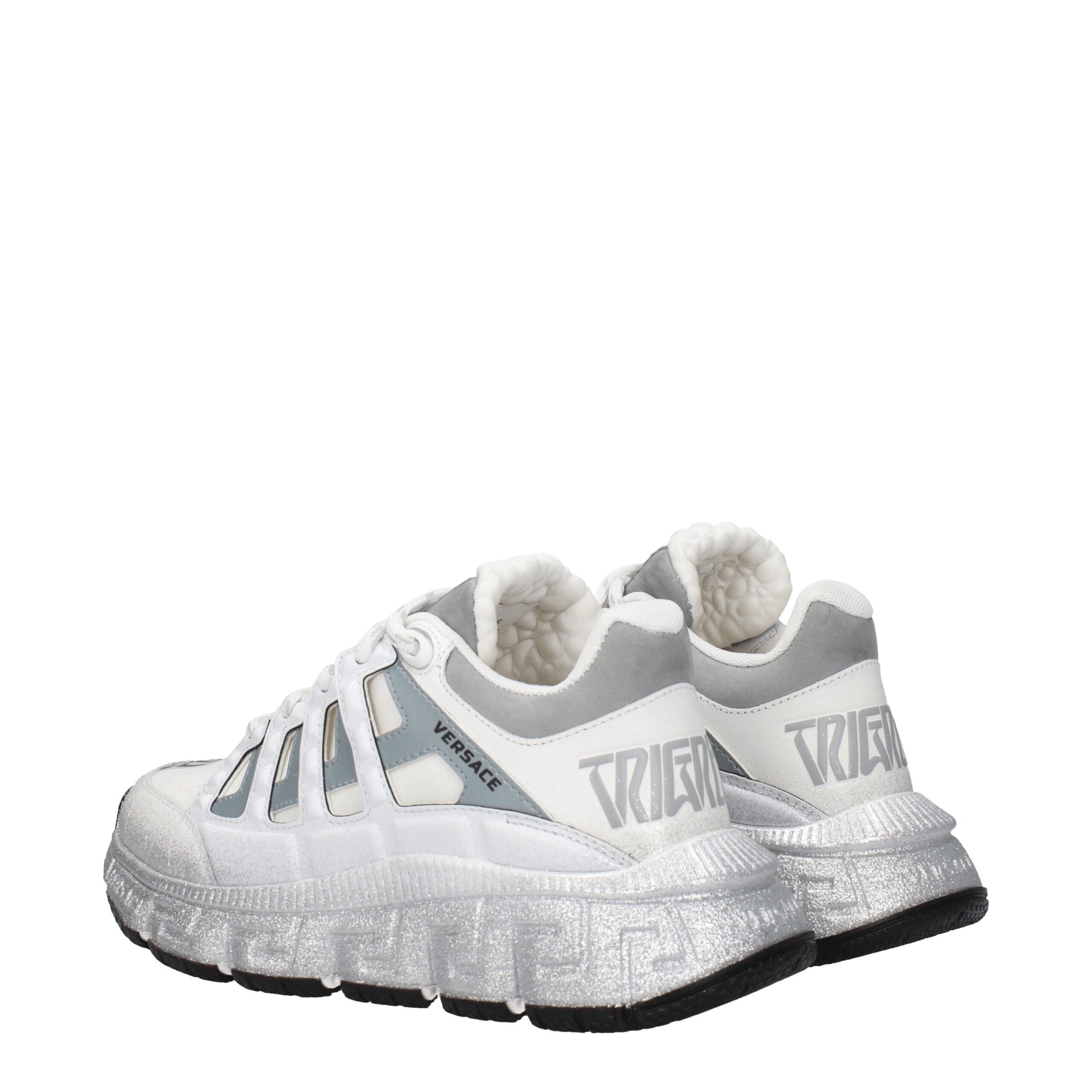 White Fabric Athletic Sneakers - ventzia