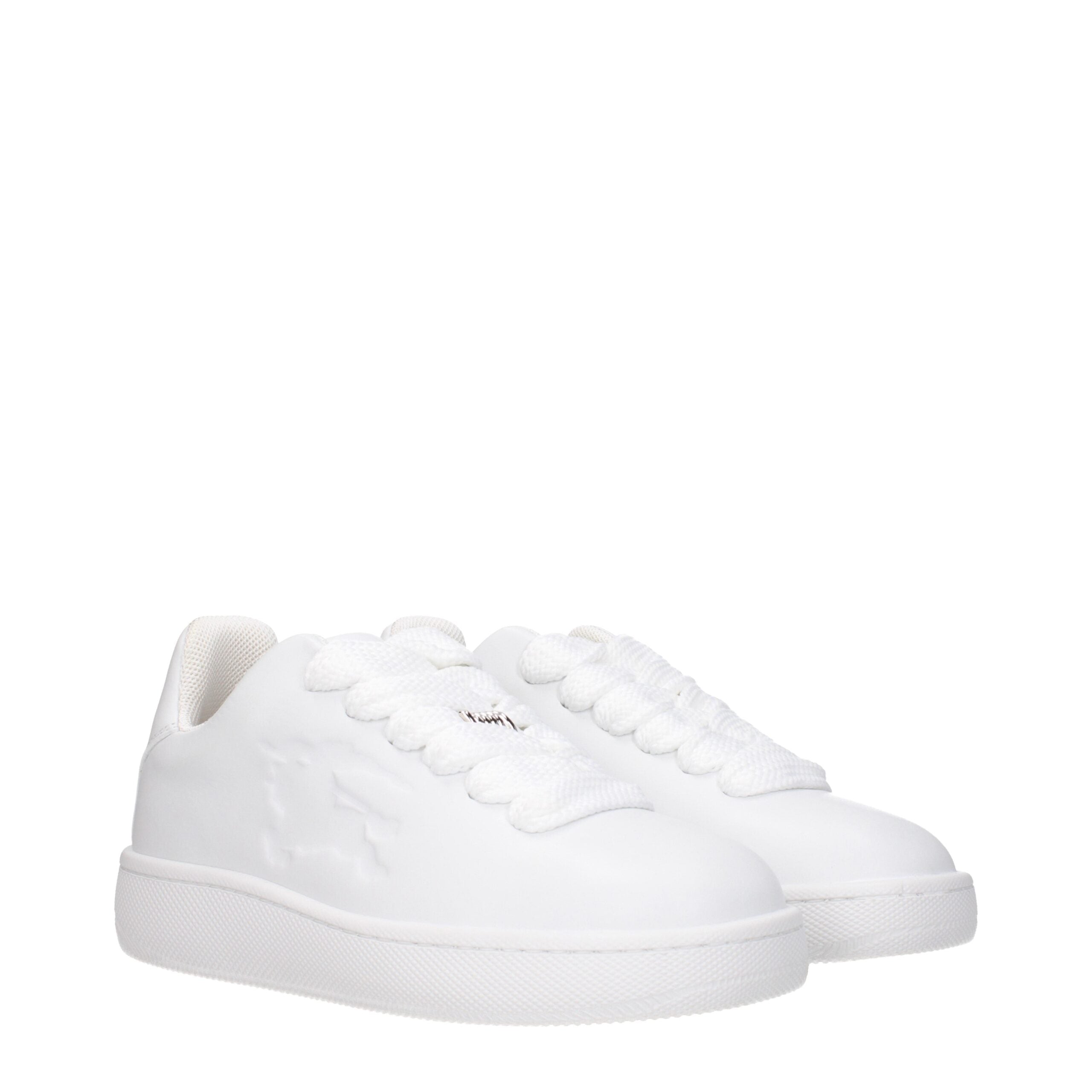 White Leather Low Top Sneakers - ventzia
