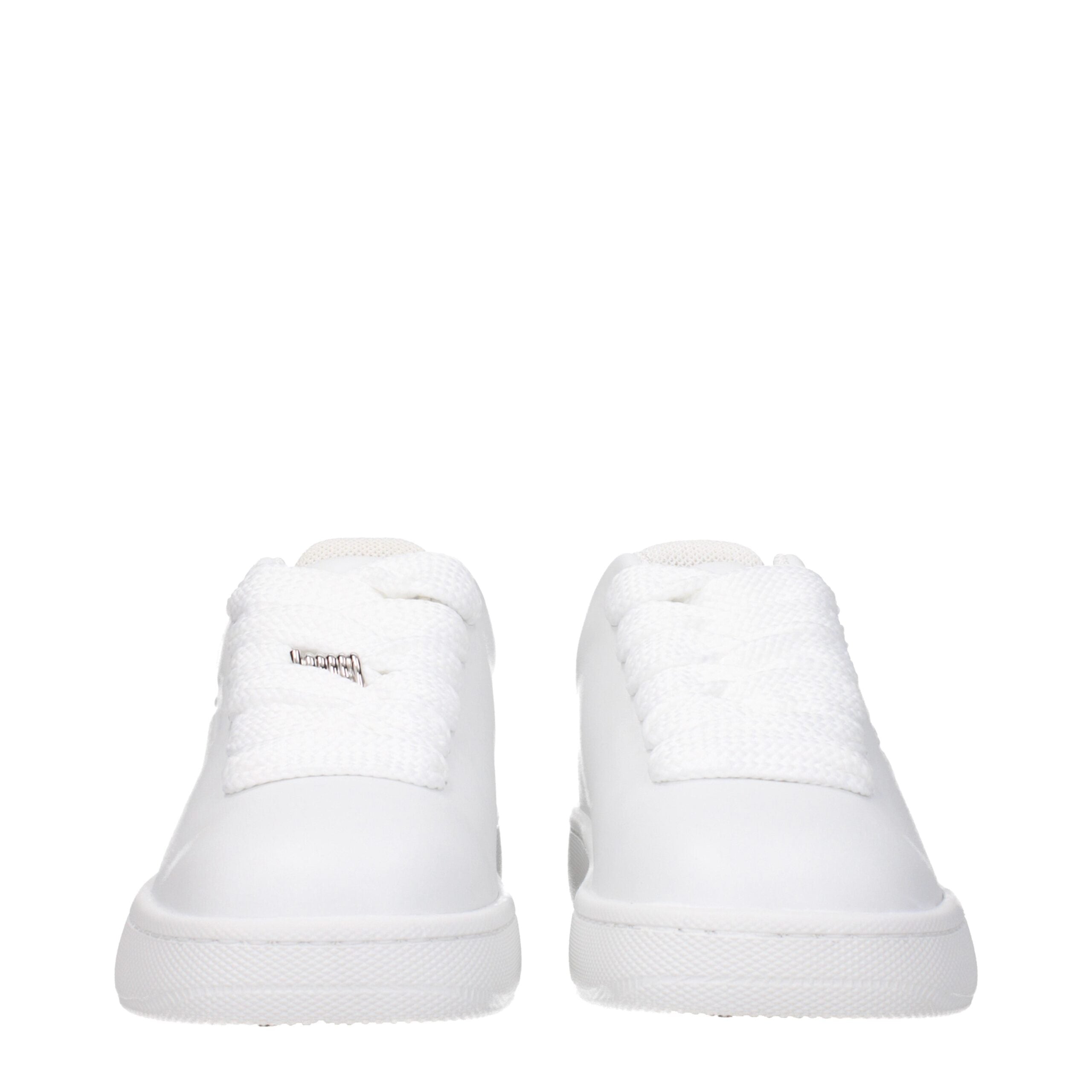 White Leather Low Top Sneakers - ventzia