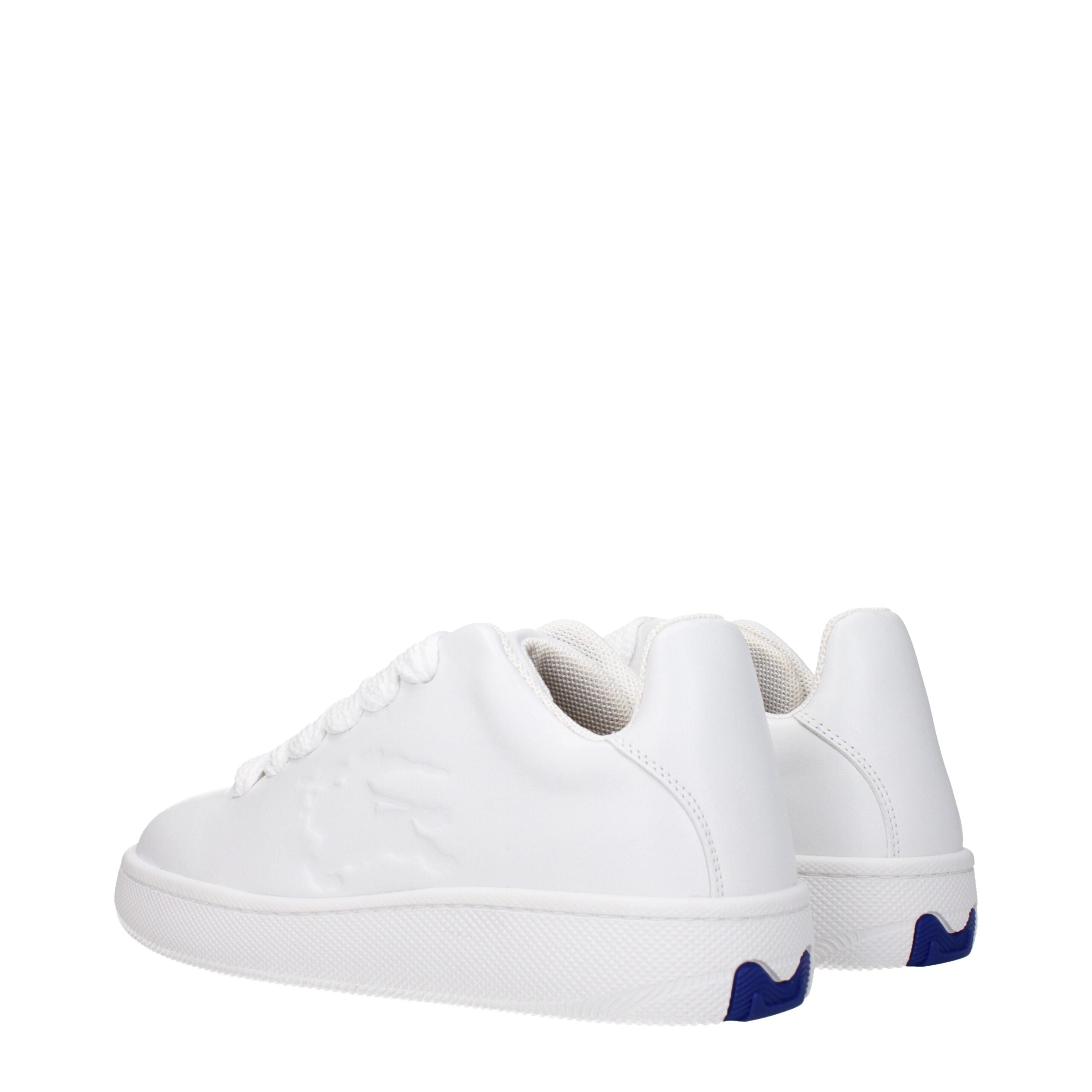 White Leather Low Top Sneakers - ventzia