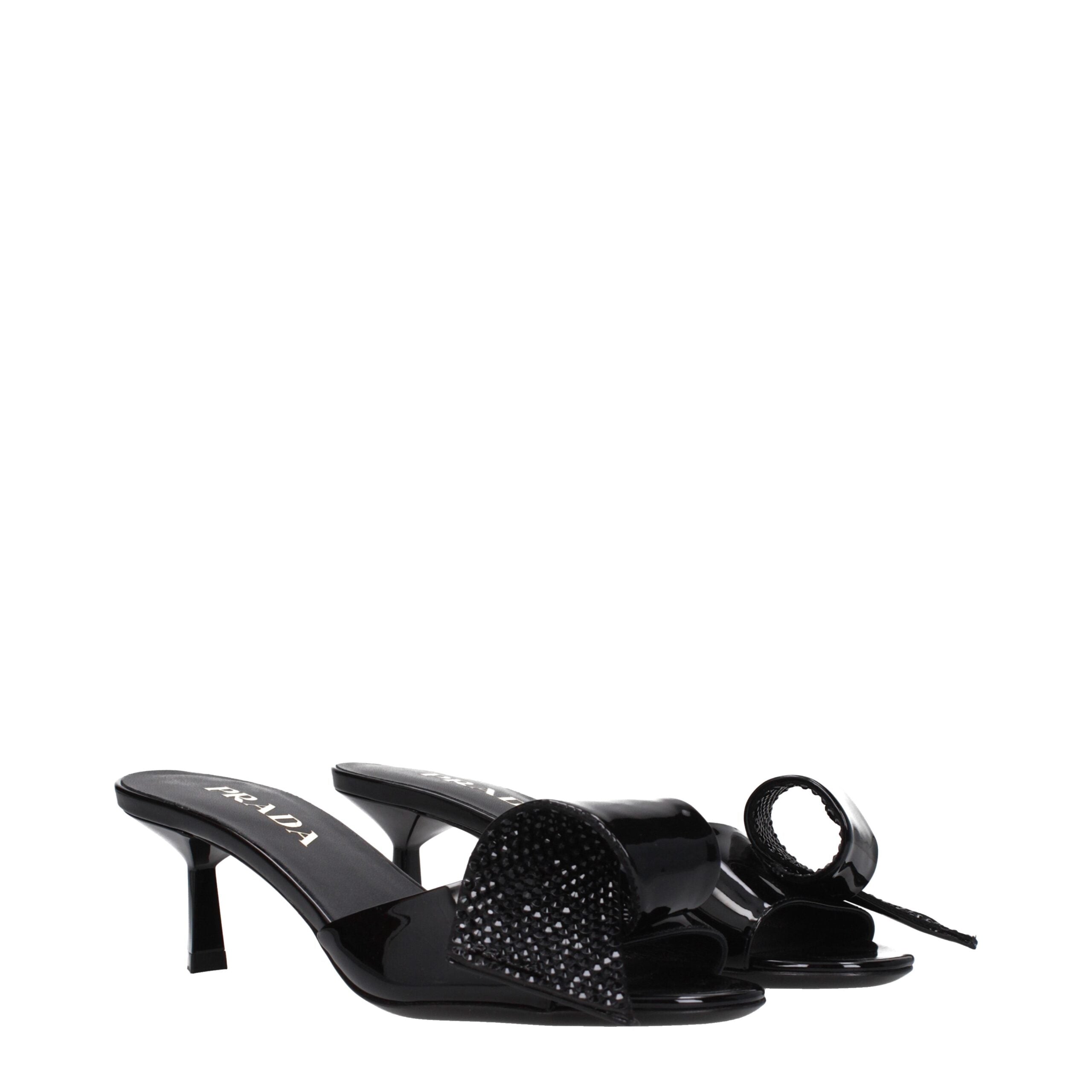 Black Leather Sandals - ventzia