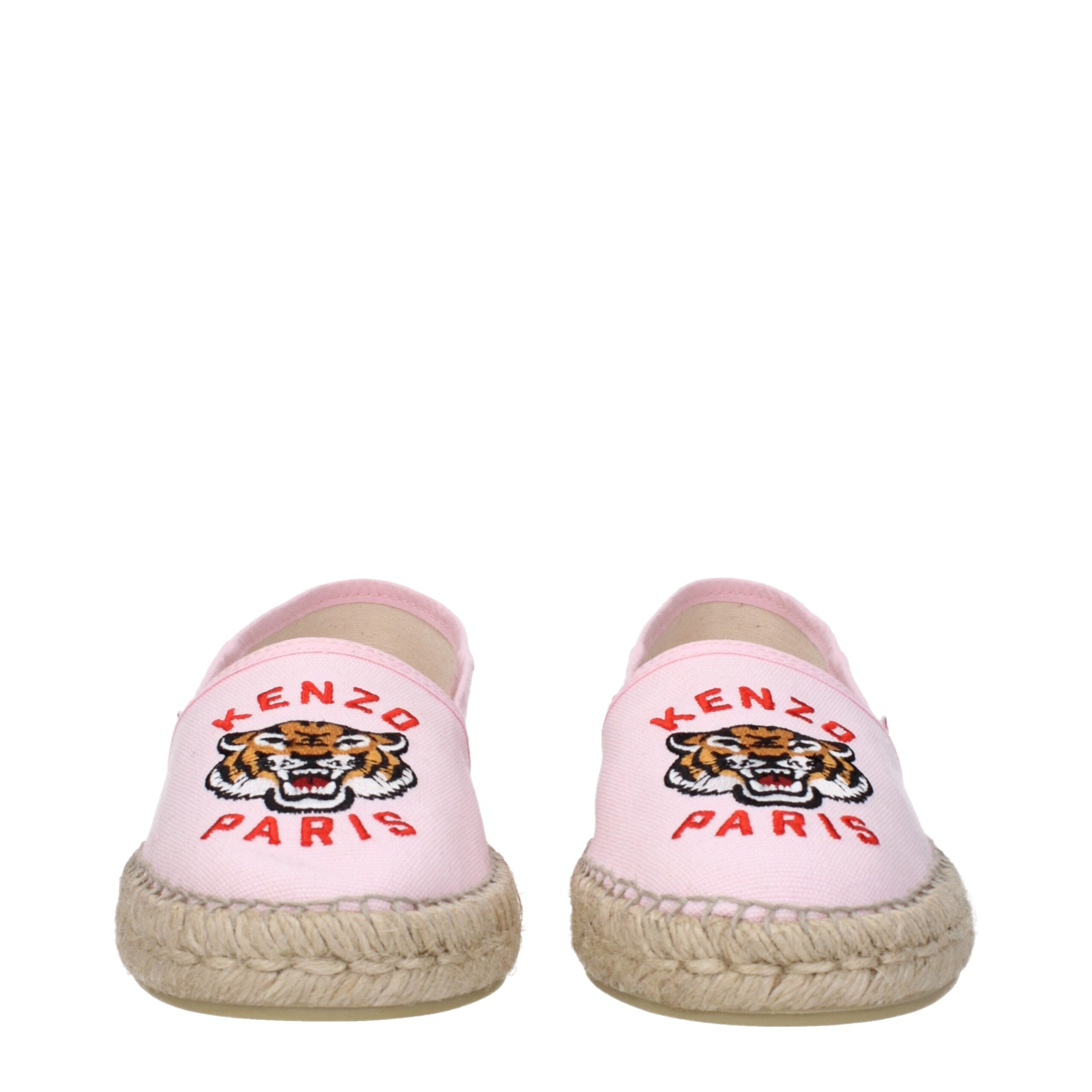 Pink Fabric Espadrilles