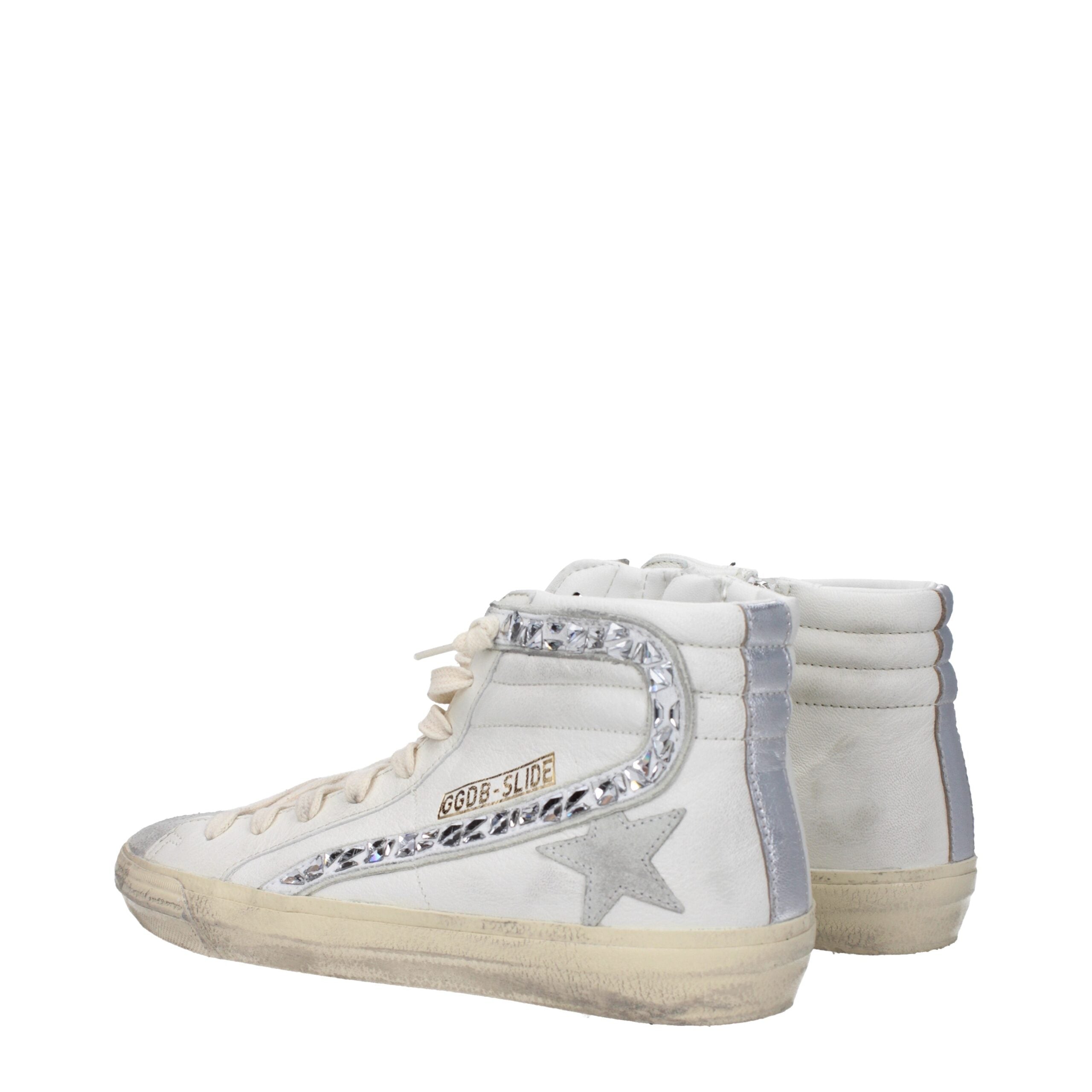 White Leather High Tops