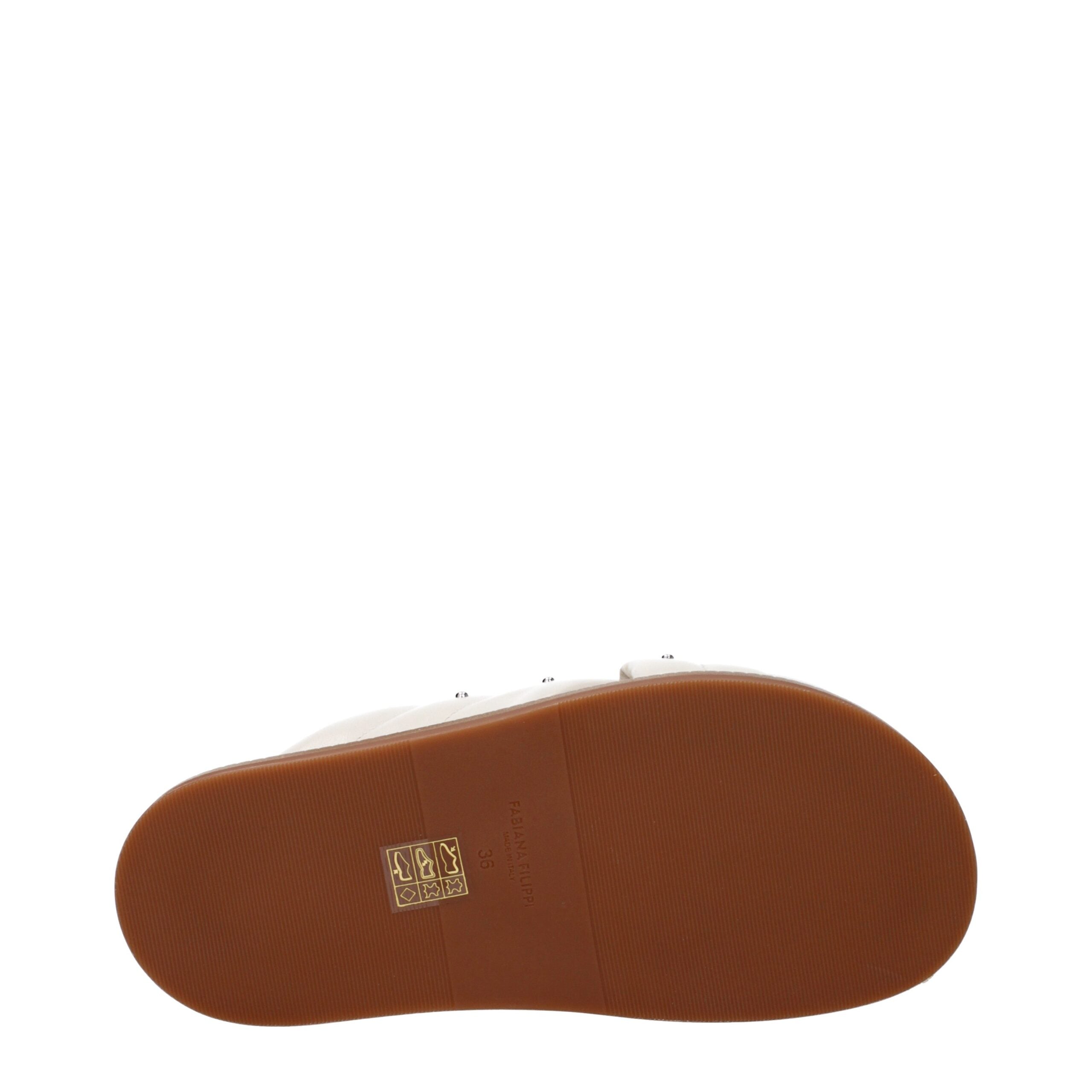 Beige Leather Slippers - ventzia