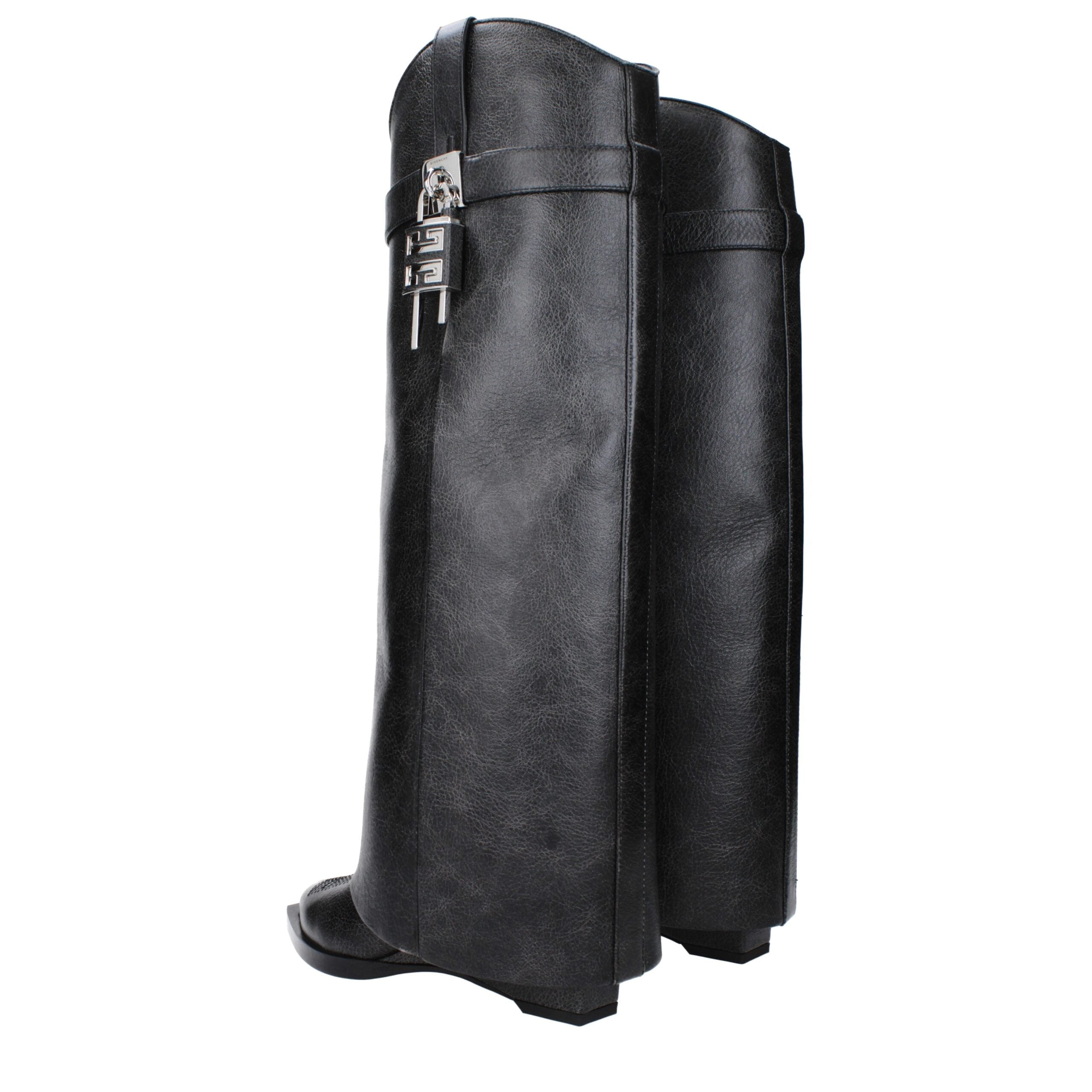 Black Leather Boots