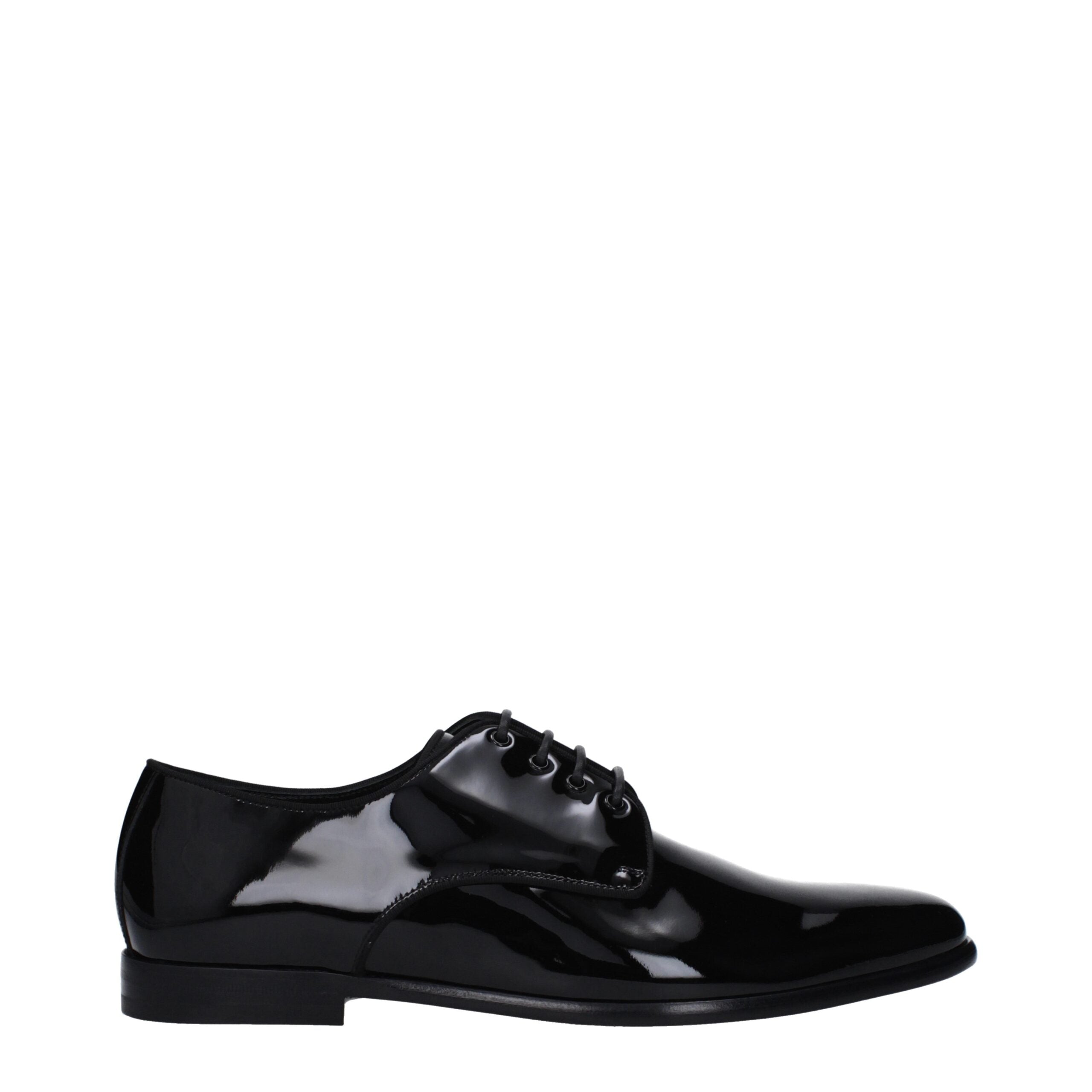 Black Leather Oxfords And Derbies - ventzia