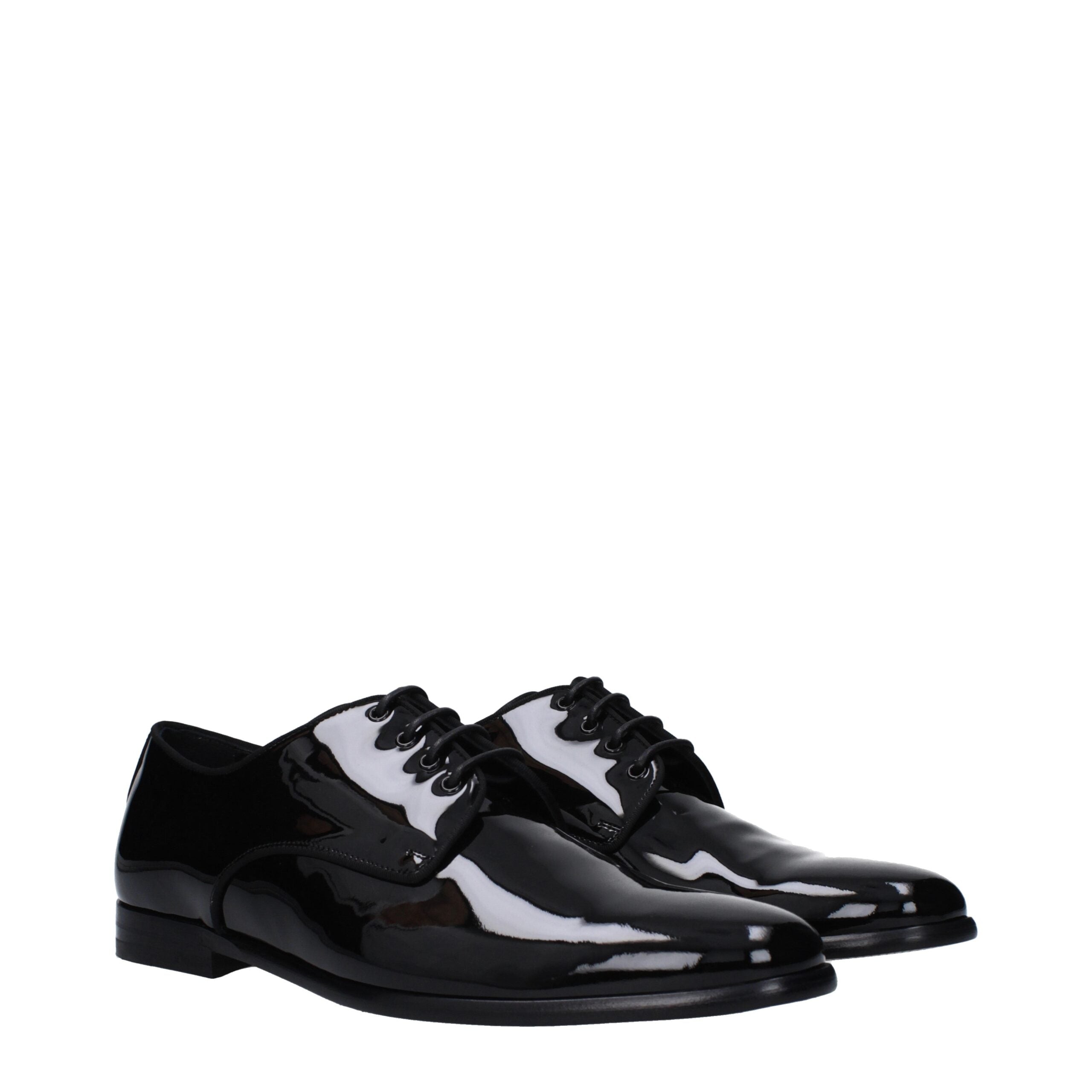 Black Leather Oxfords And Derbies - ventzia