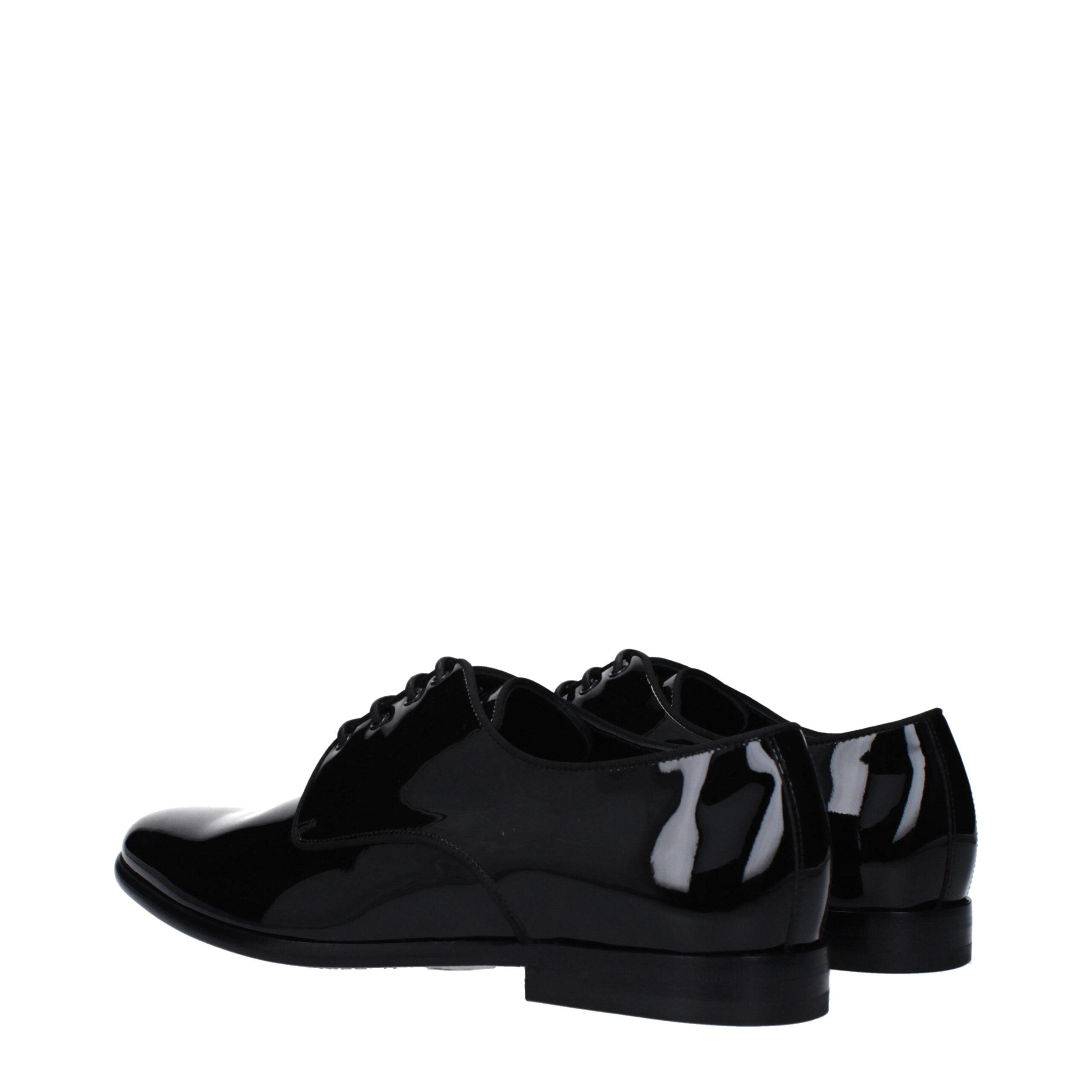 Black Leather Oxfords And Derbies - ventzia