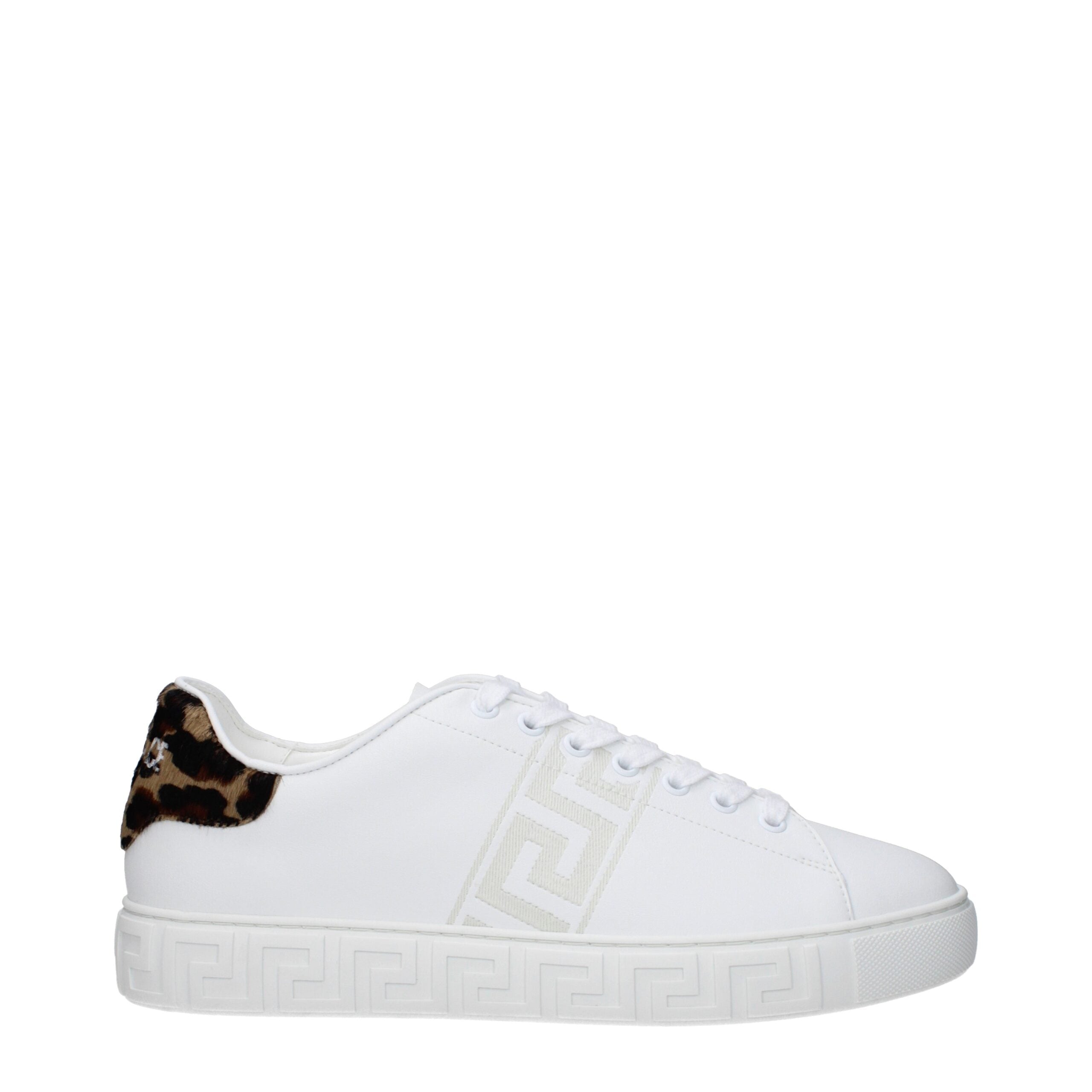 White Leather Low Top Sneakers - ventzia