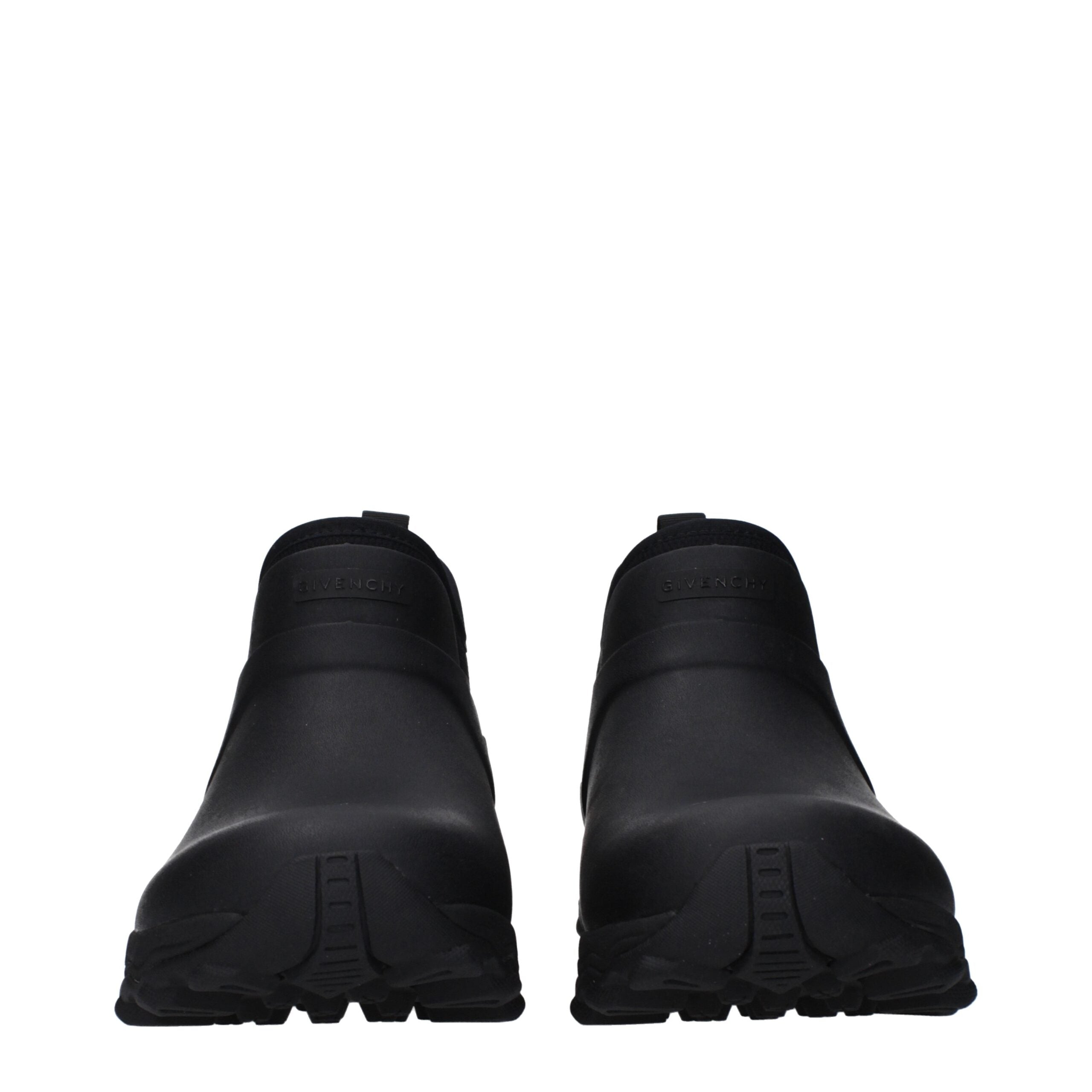 Black Cotton Ankle Boots - ventzia