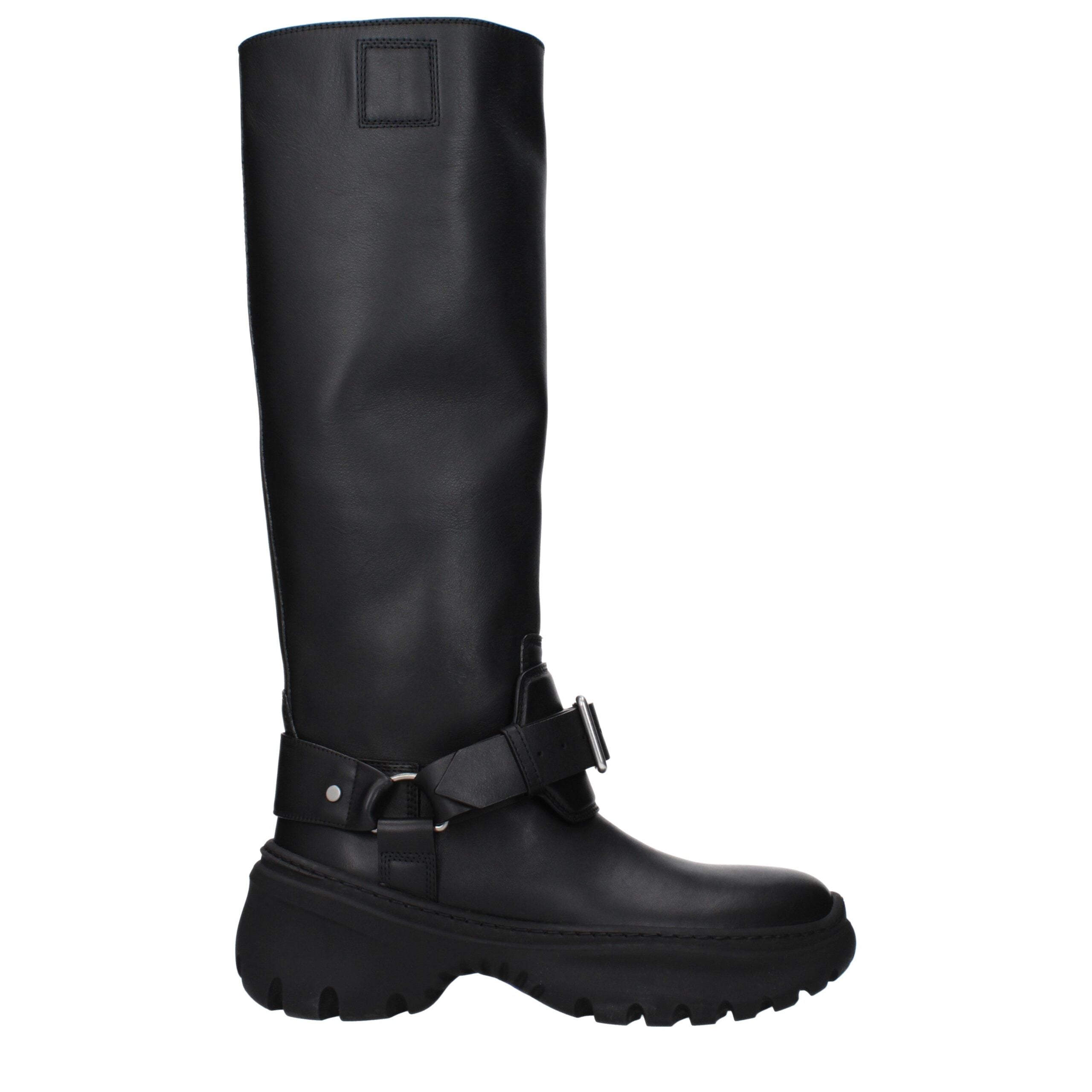 Black Leather Boots - ventzia