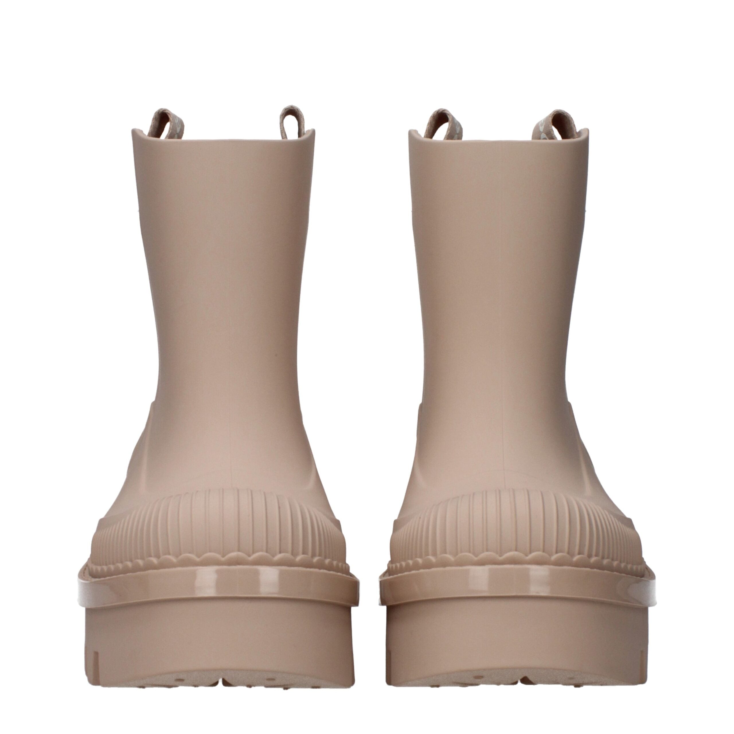 Pink Cotton Ankle Boots - ventzia
