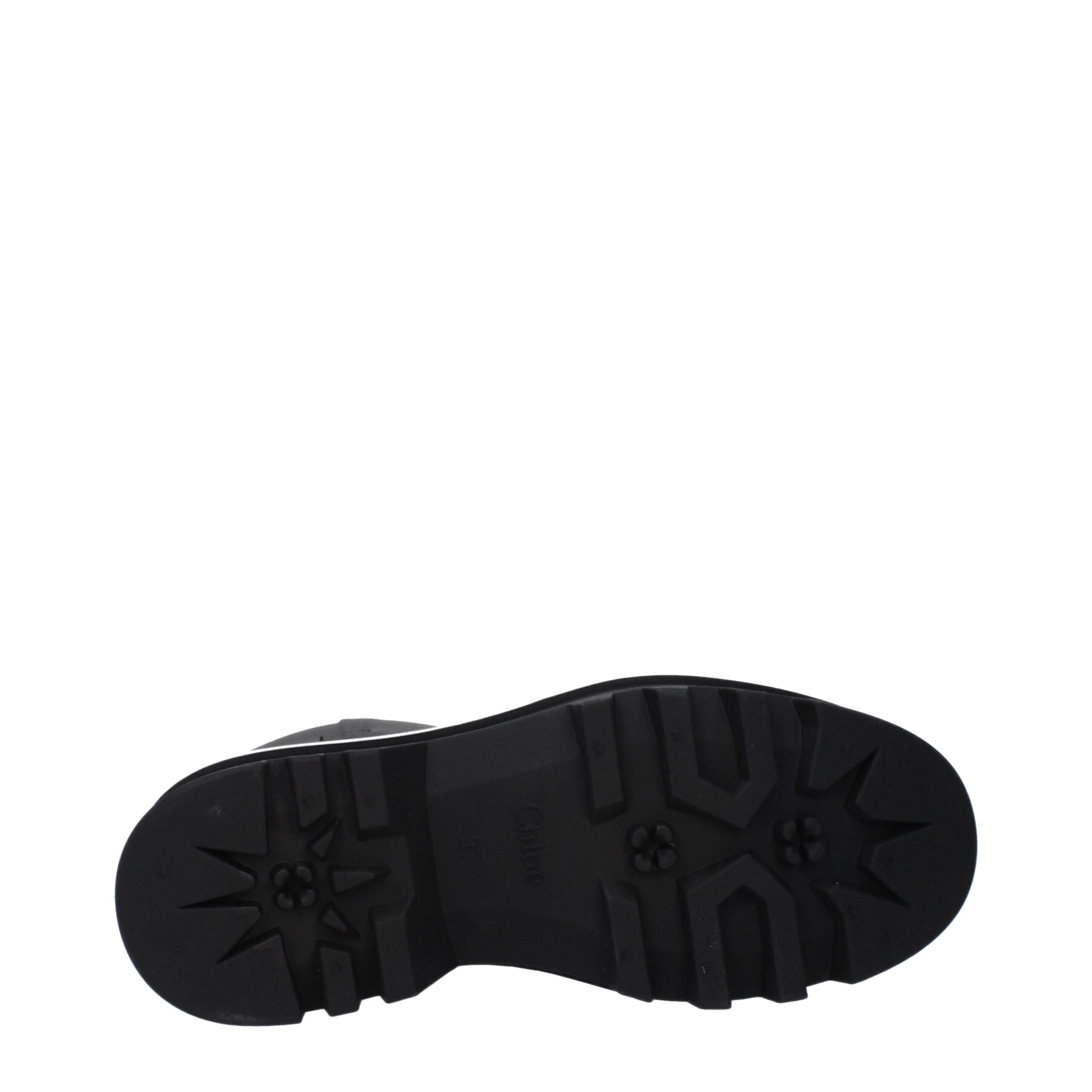 Black Cotton Ankle Boots - ventzia