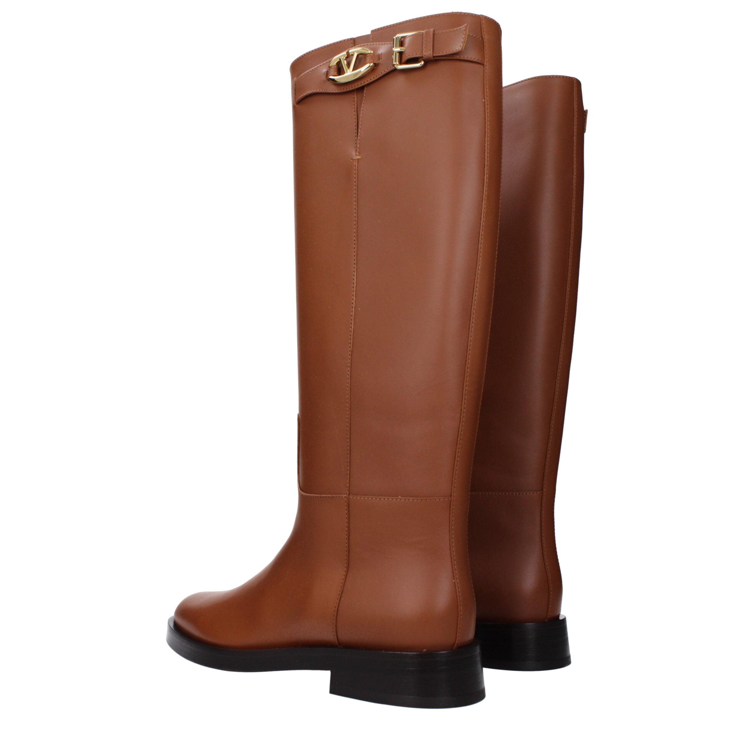 Brown Leather Boots - ventzia