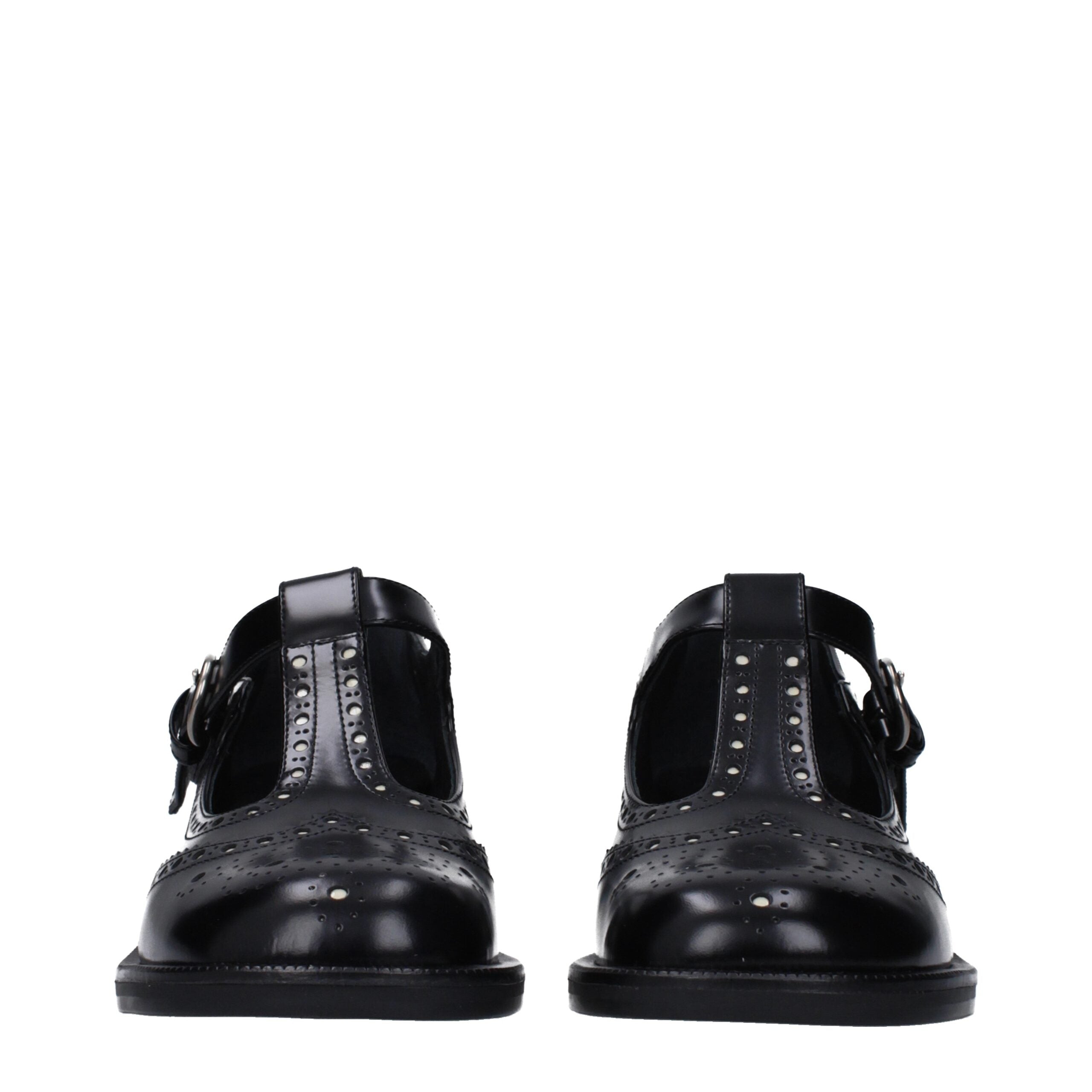 Black Leather Slip-On Loafers