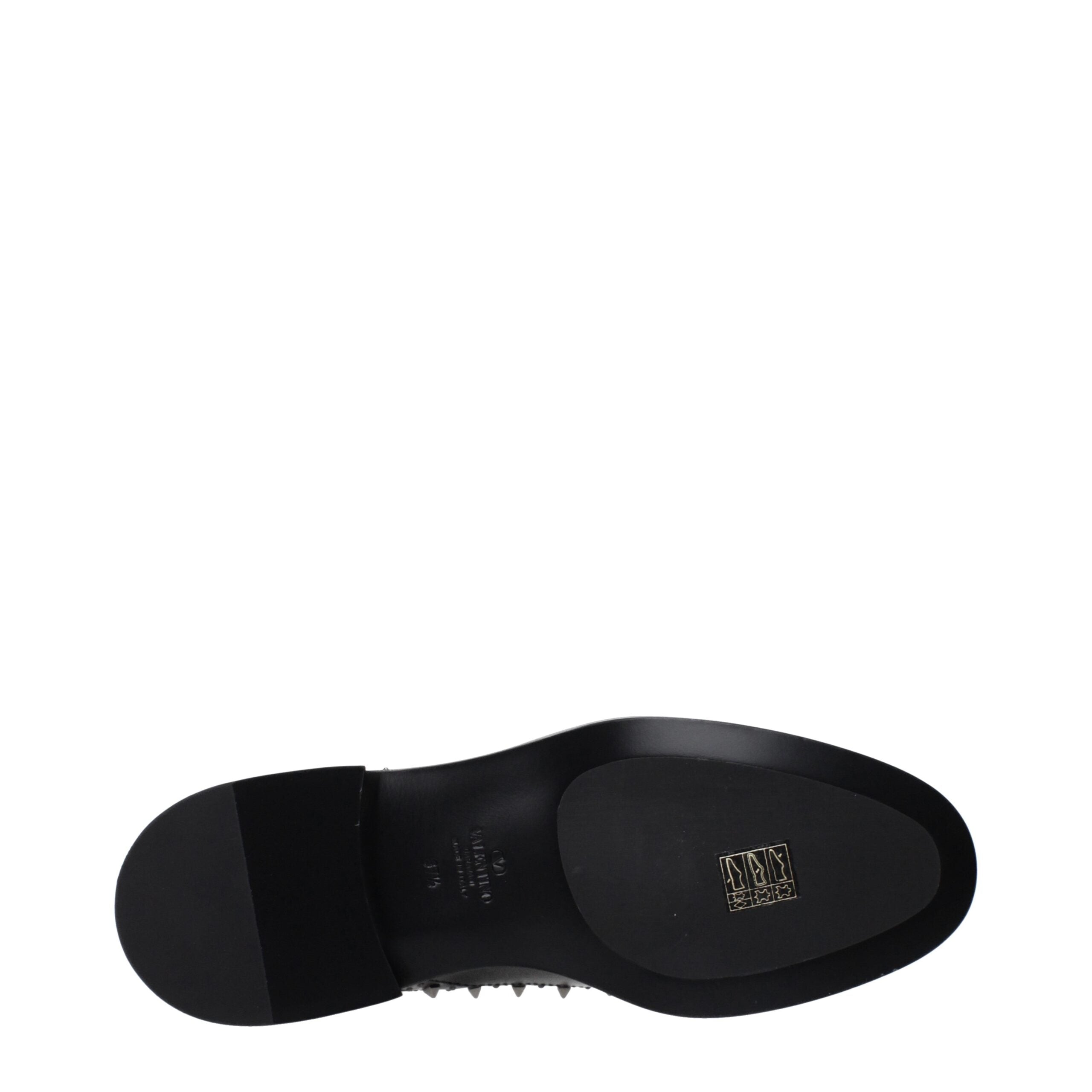 Black Leather Oxfords And Derbies - ventzia