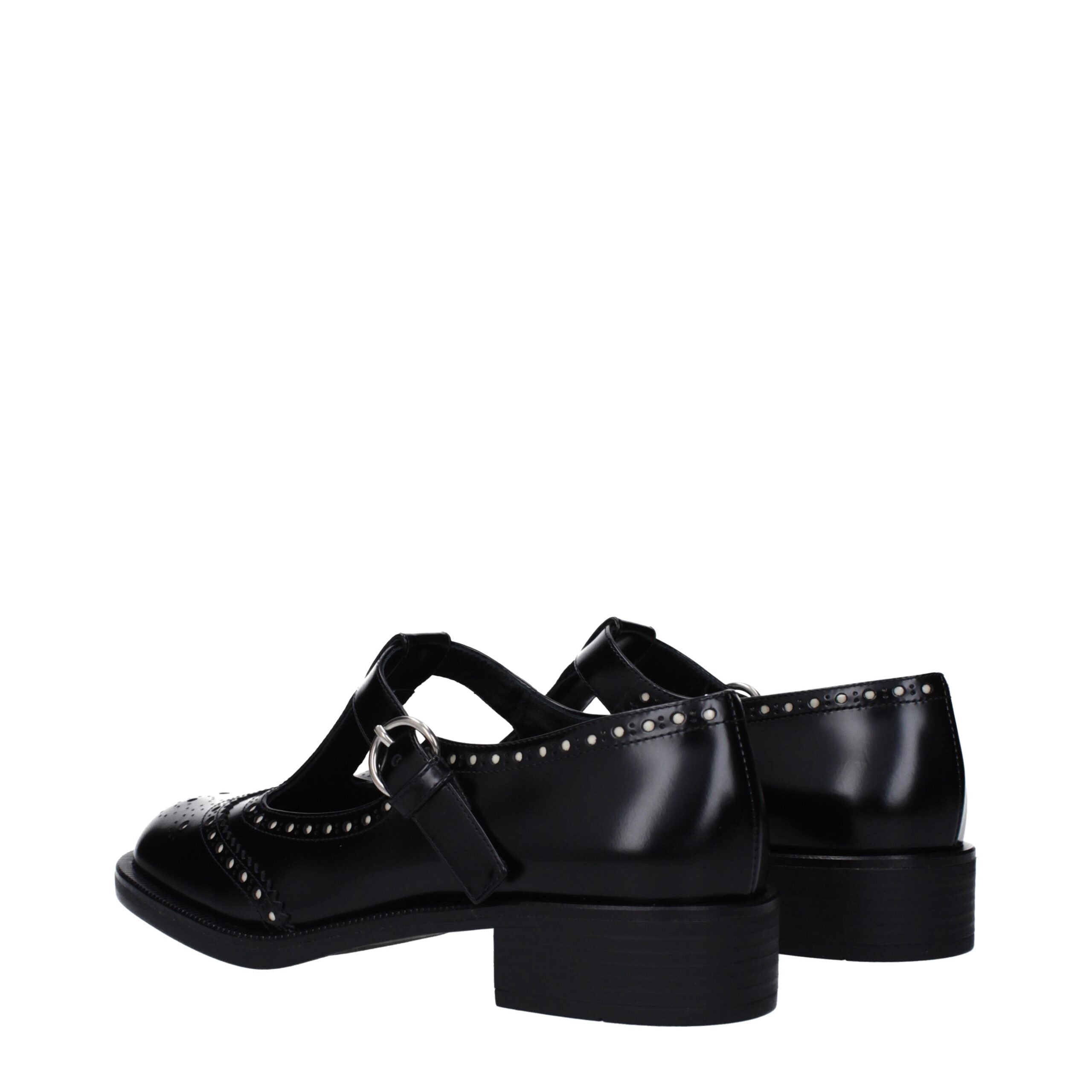 Black Leather Slip-On Loafers