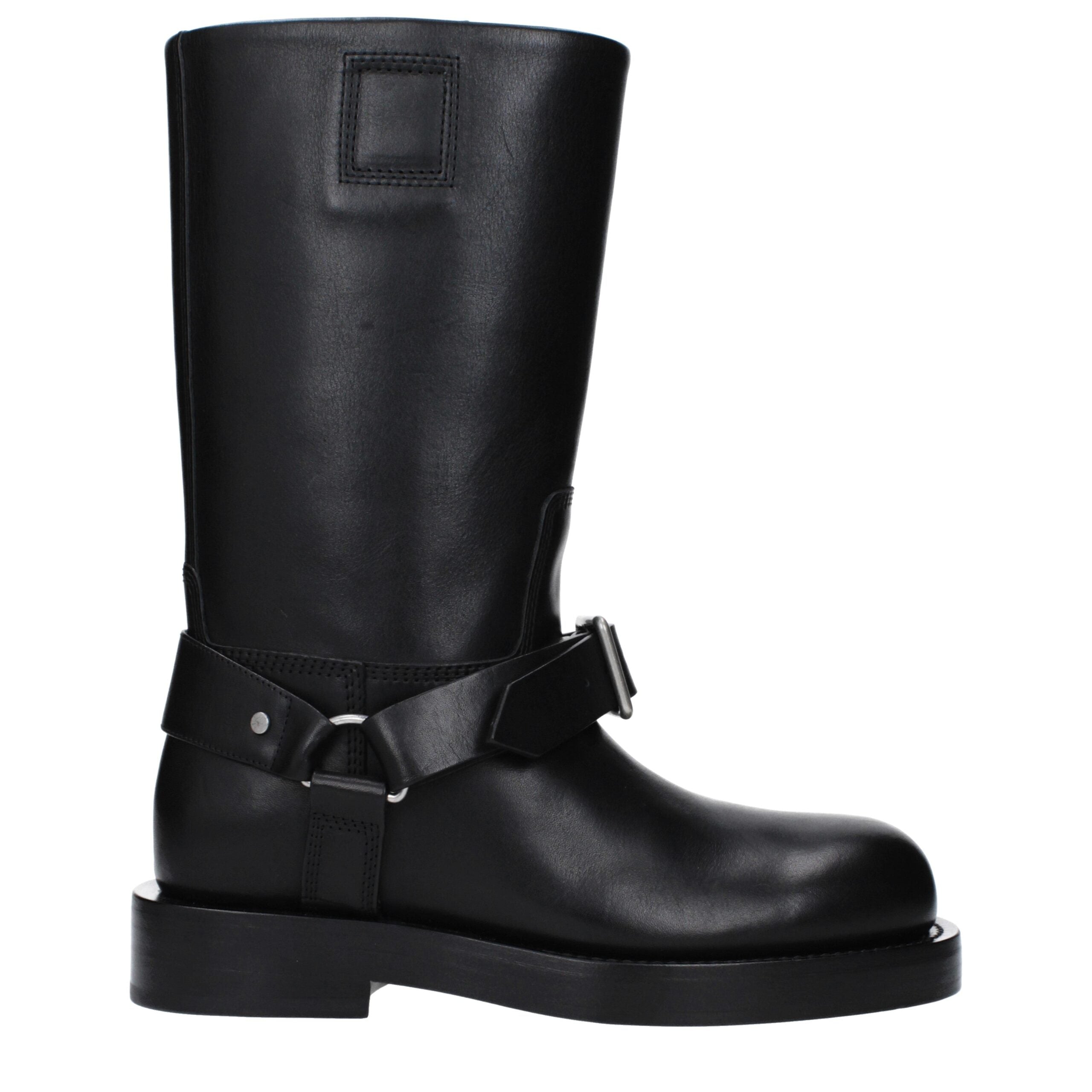 Black Leather Boots - ventzia