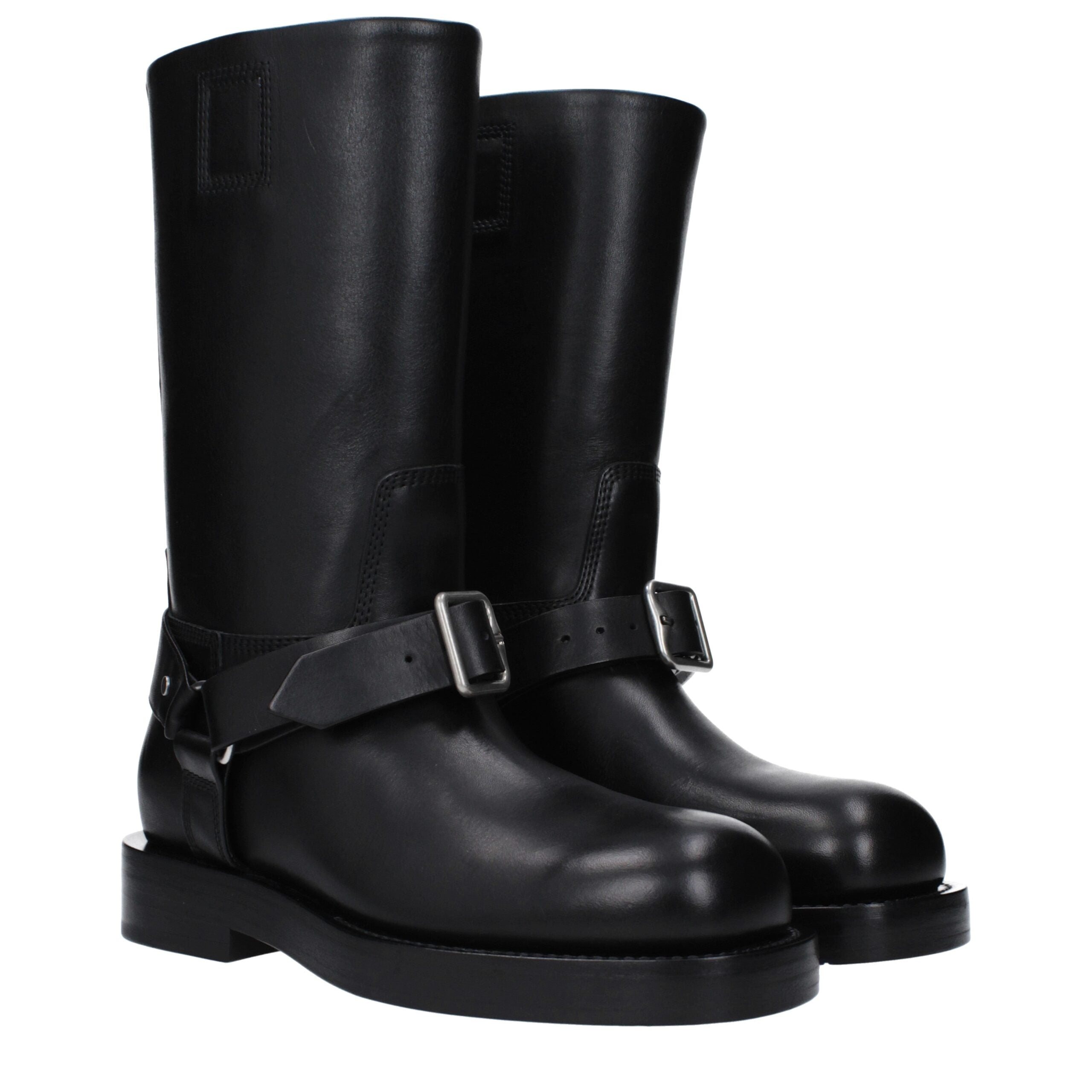 Black Leather Boots - ventzia