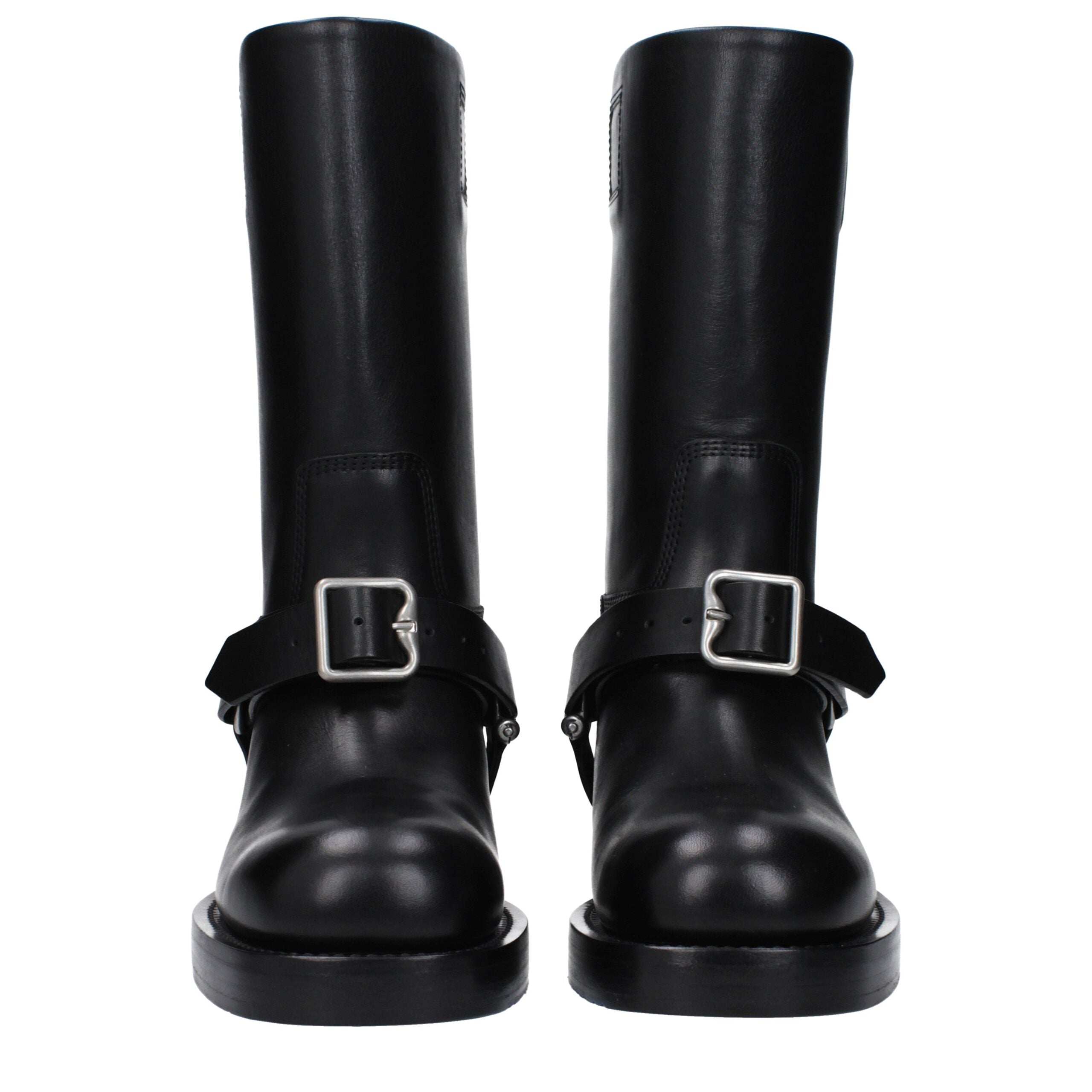 Black Leather Boots - ventzia