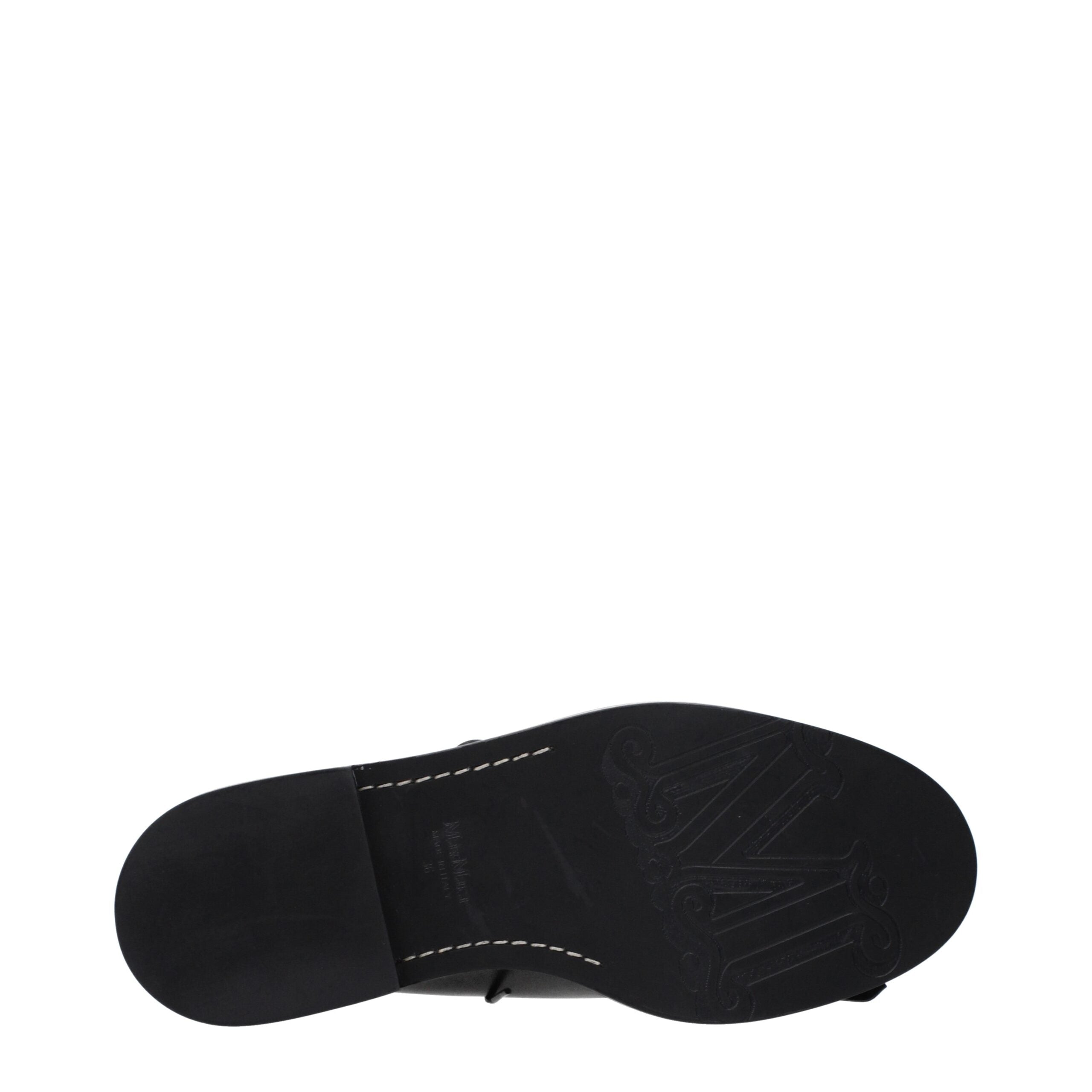 Black Leather Oxfords And Derbies - ventzia