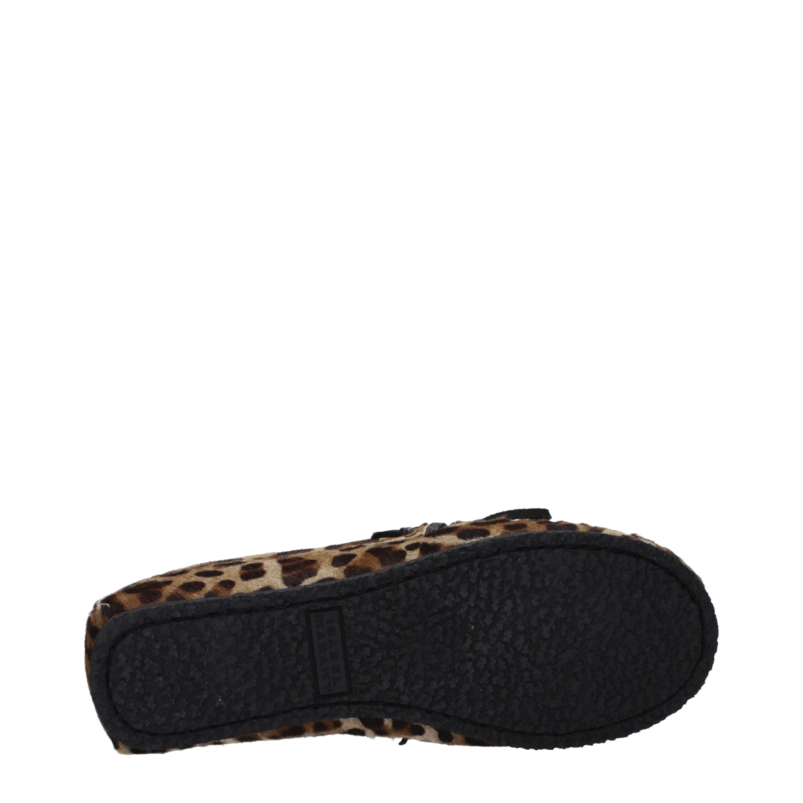 Brown Horsehair Slip-On Loafers - ventzia
