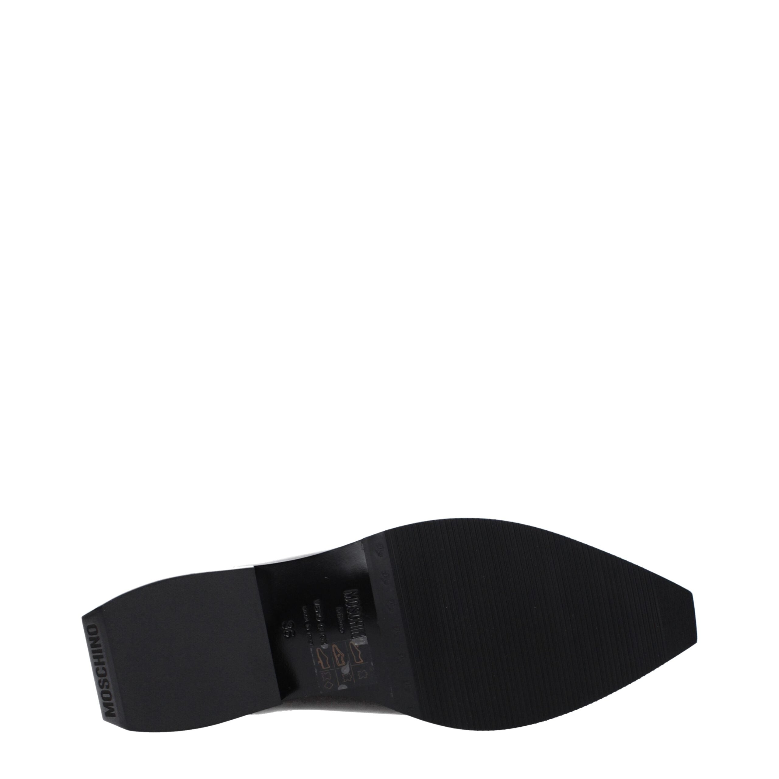 Black Leather Clogs