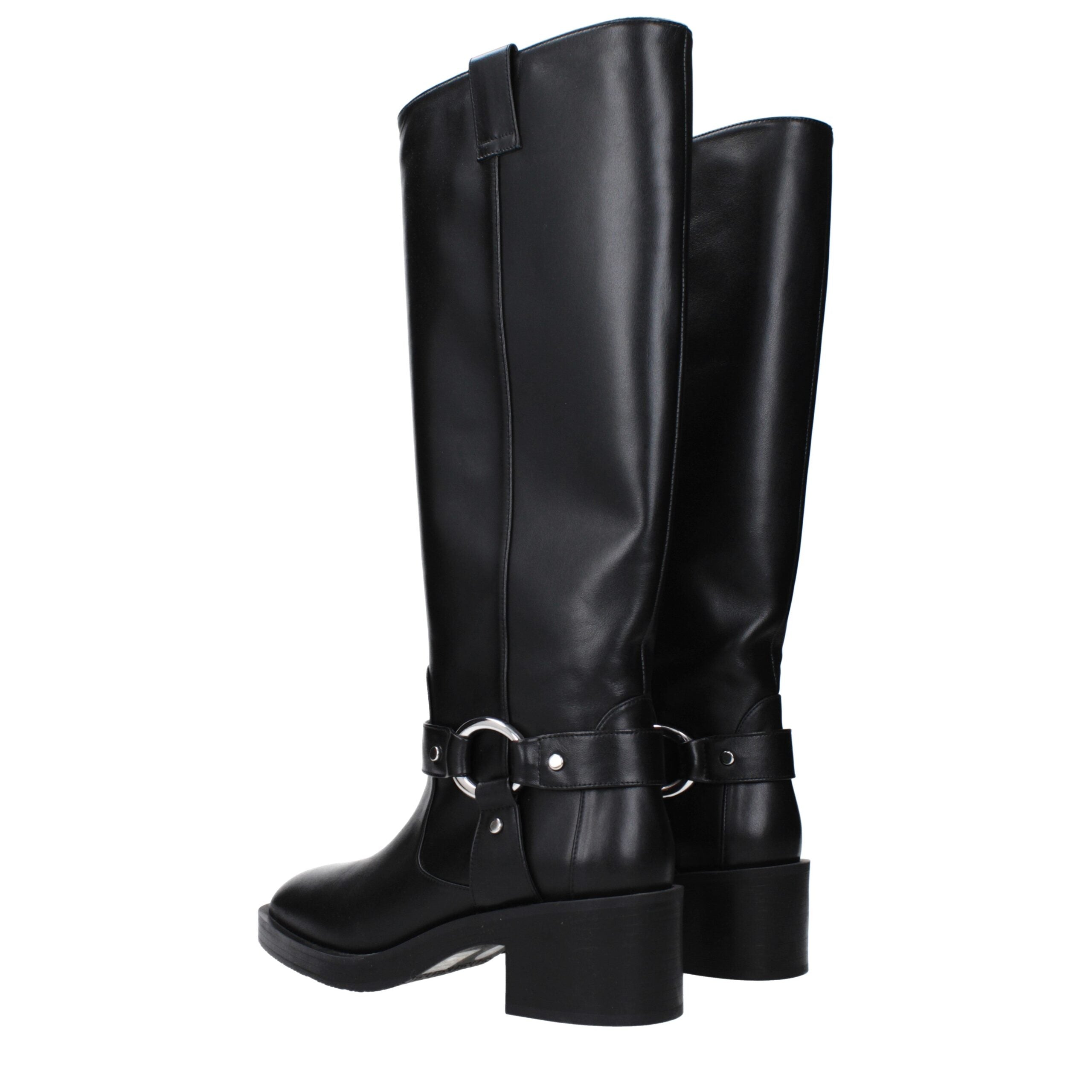 Black Leather Boots