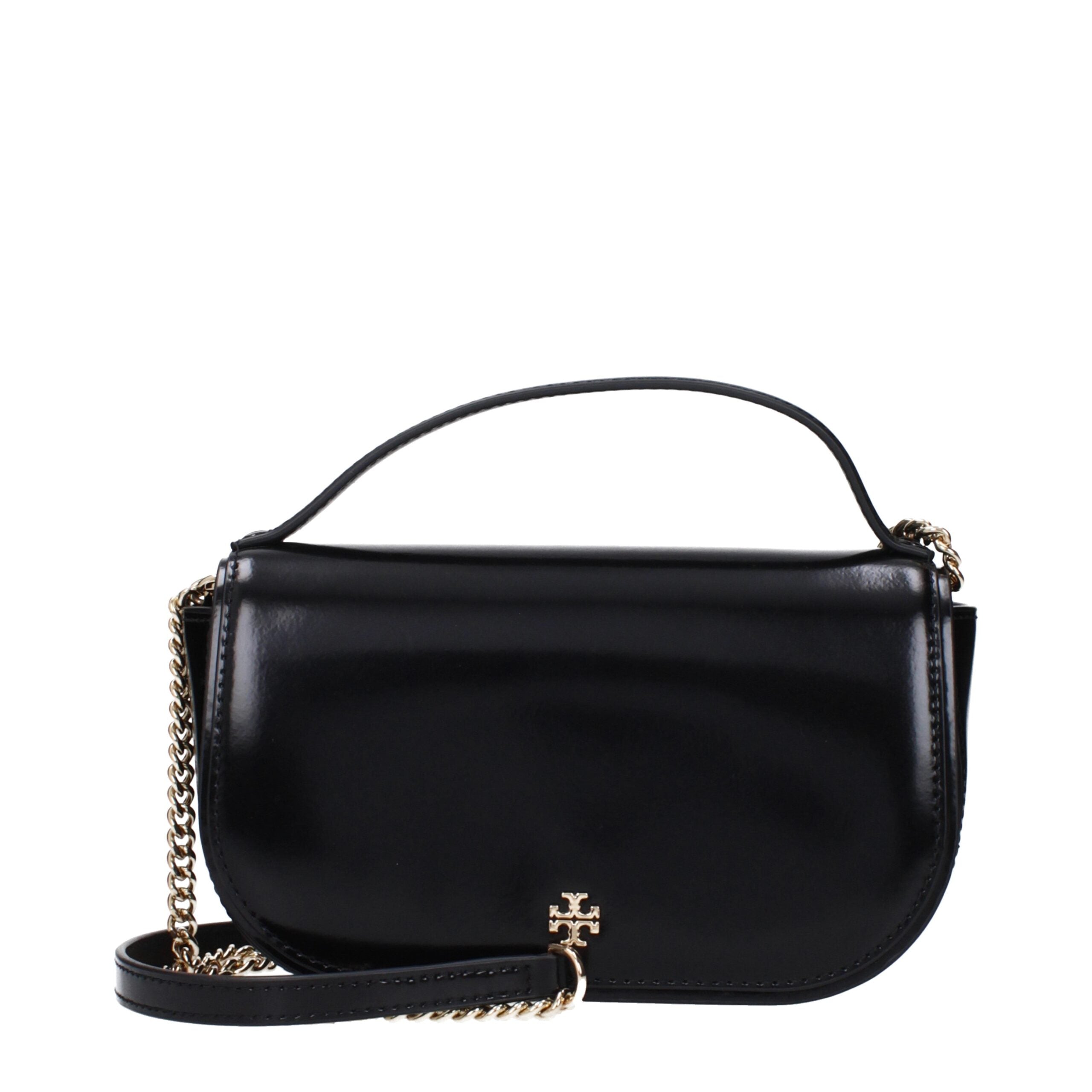 Black Leather Handbag - ventzia