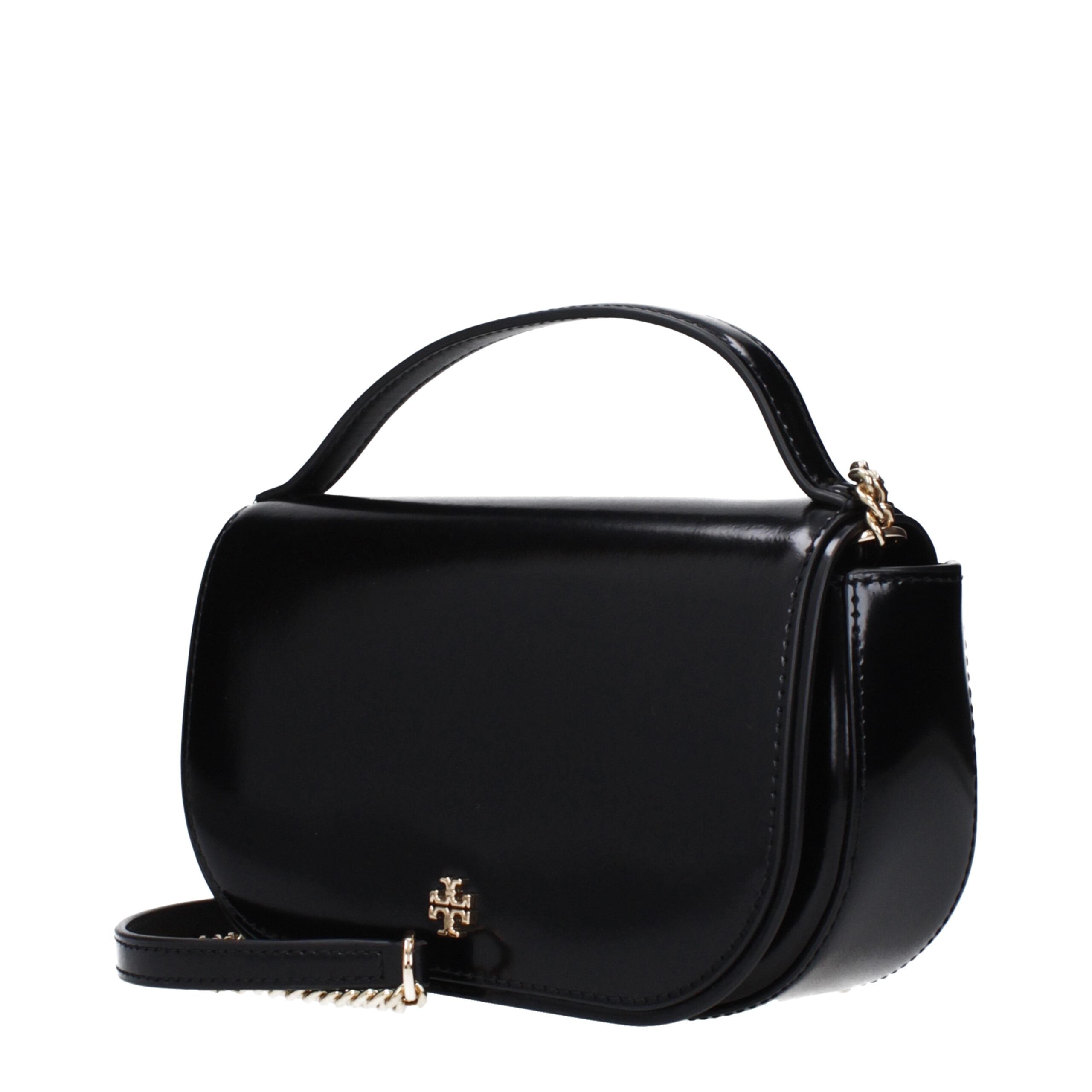 Black Leather Handbag - ventzia