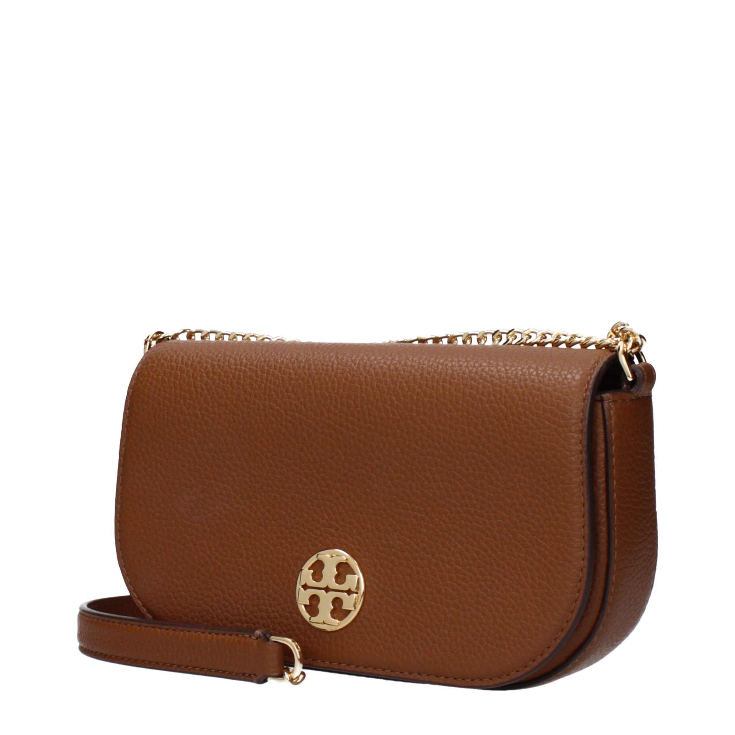 Brown Leather Crossbody Bag - ventzia