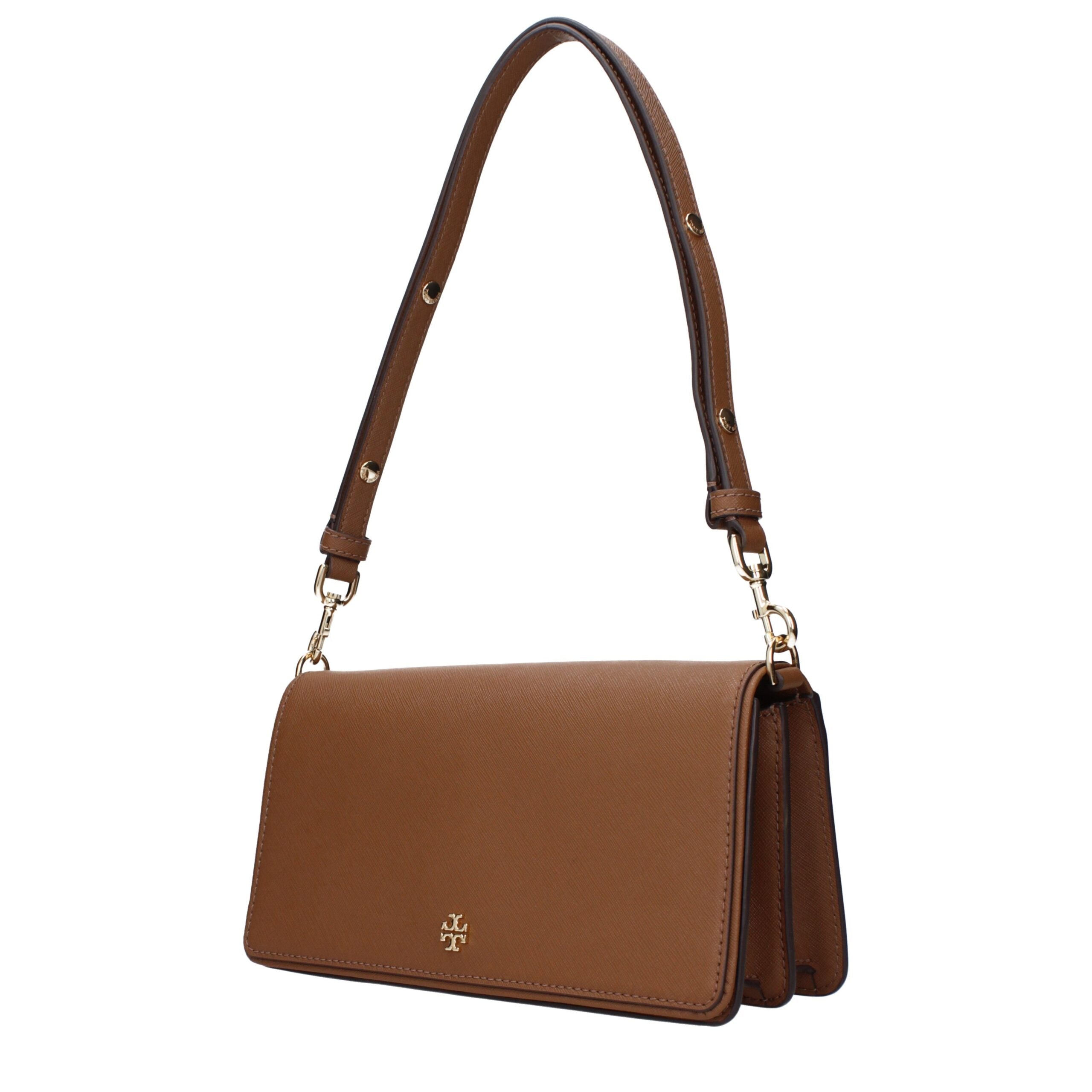 Brown Leather Shoulder Bag - ventzia