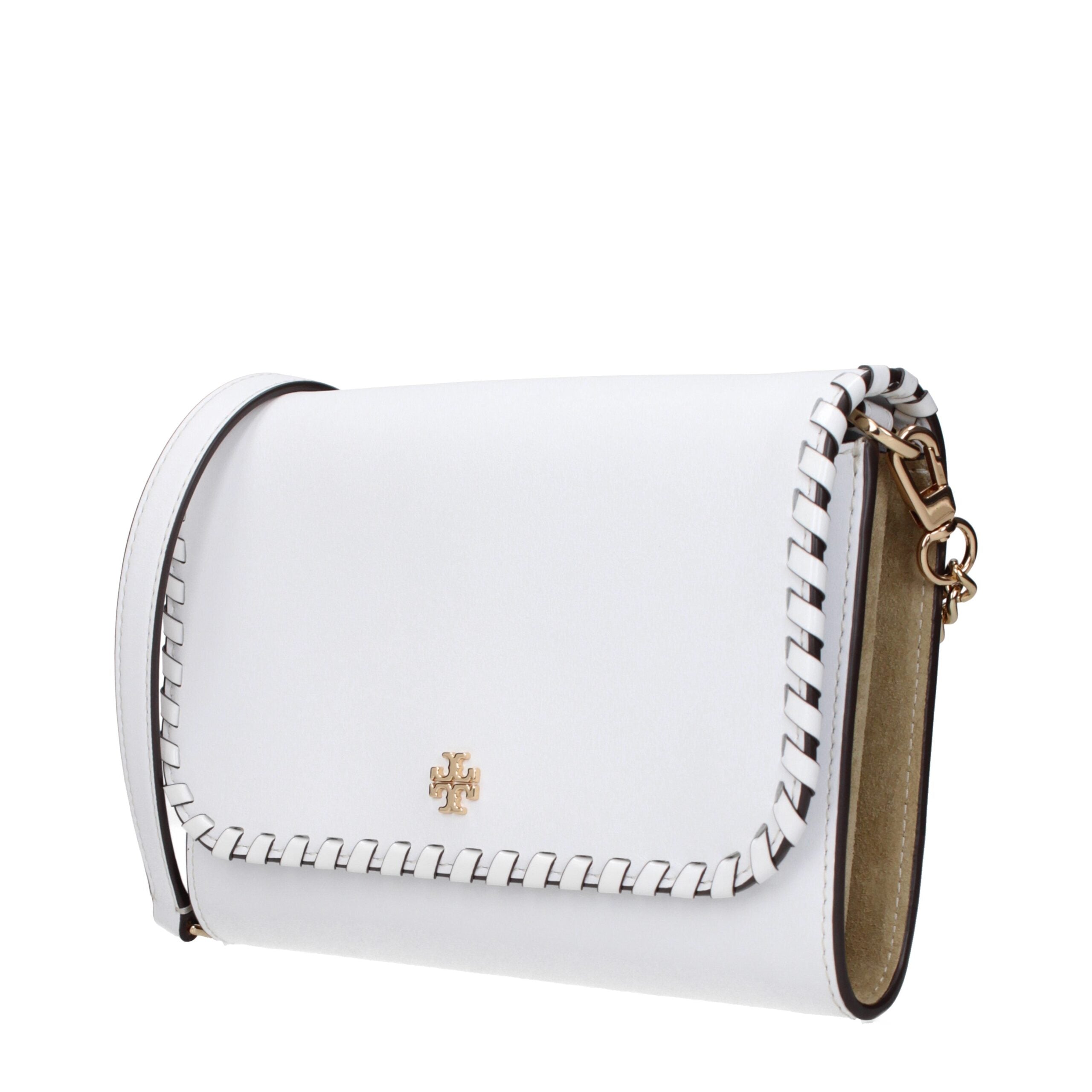 White Leather Clutch Bag - ventzia