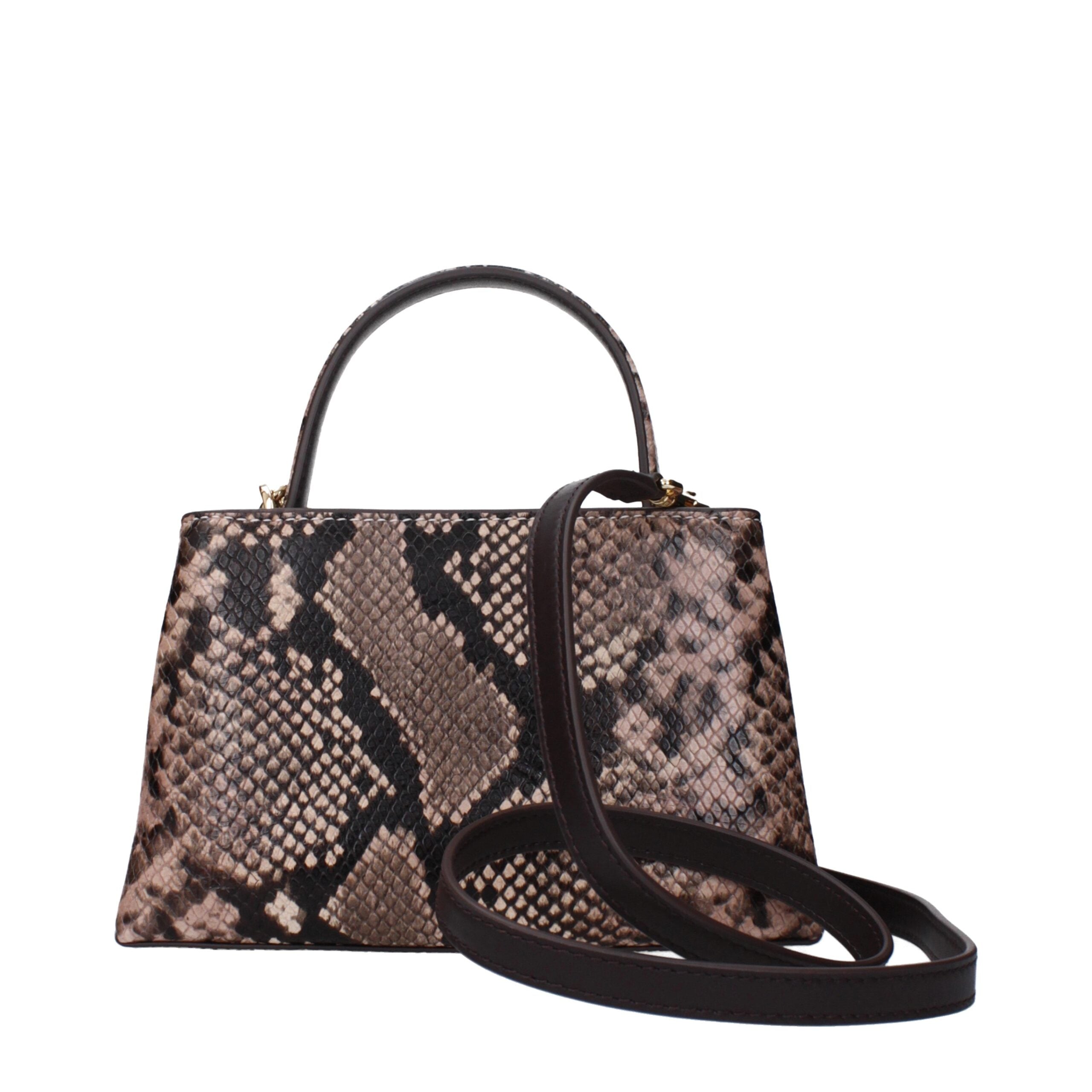 Pink Leather Handbag - ventzia