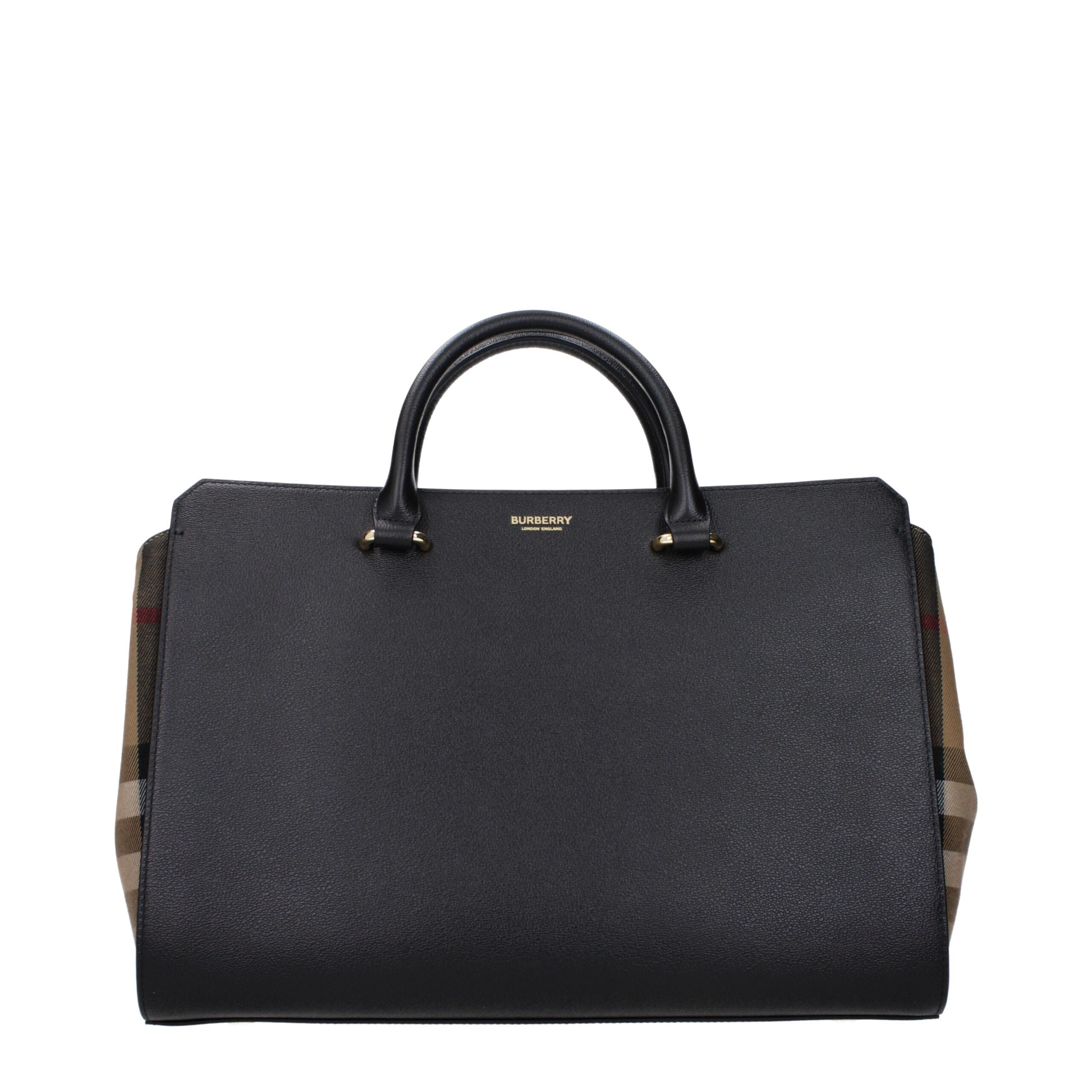 Black Leather Handbag - ventzia