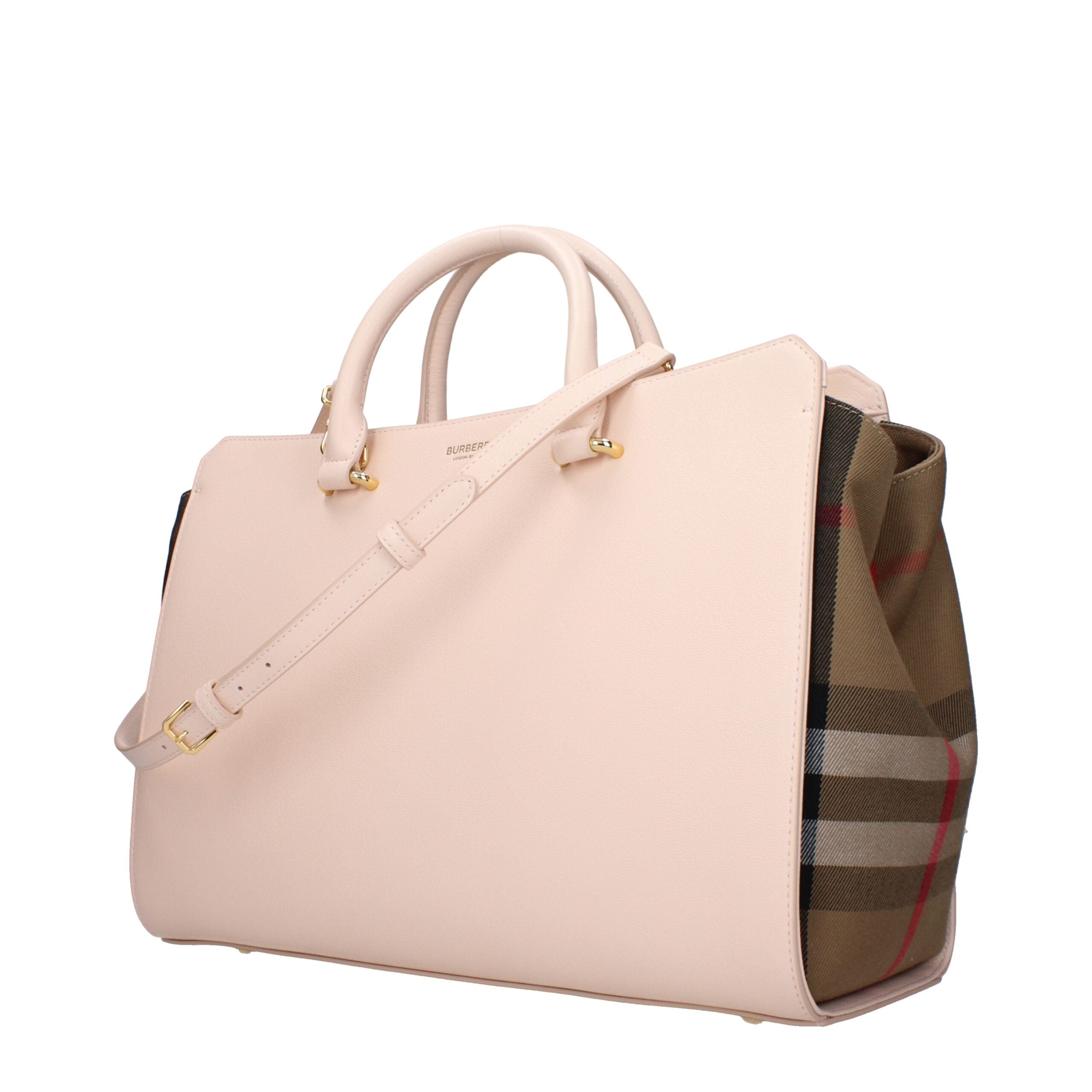 Pink Leather Handbag - ventzia