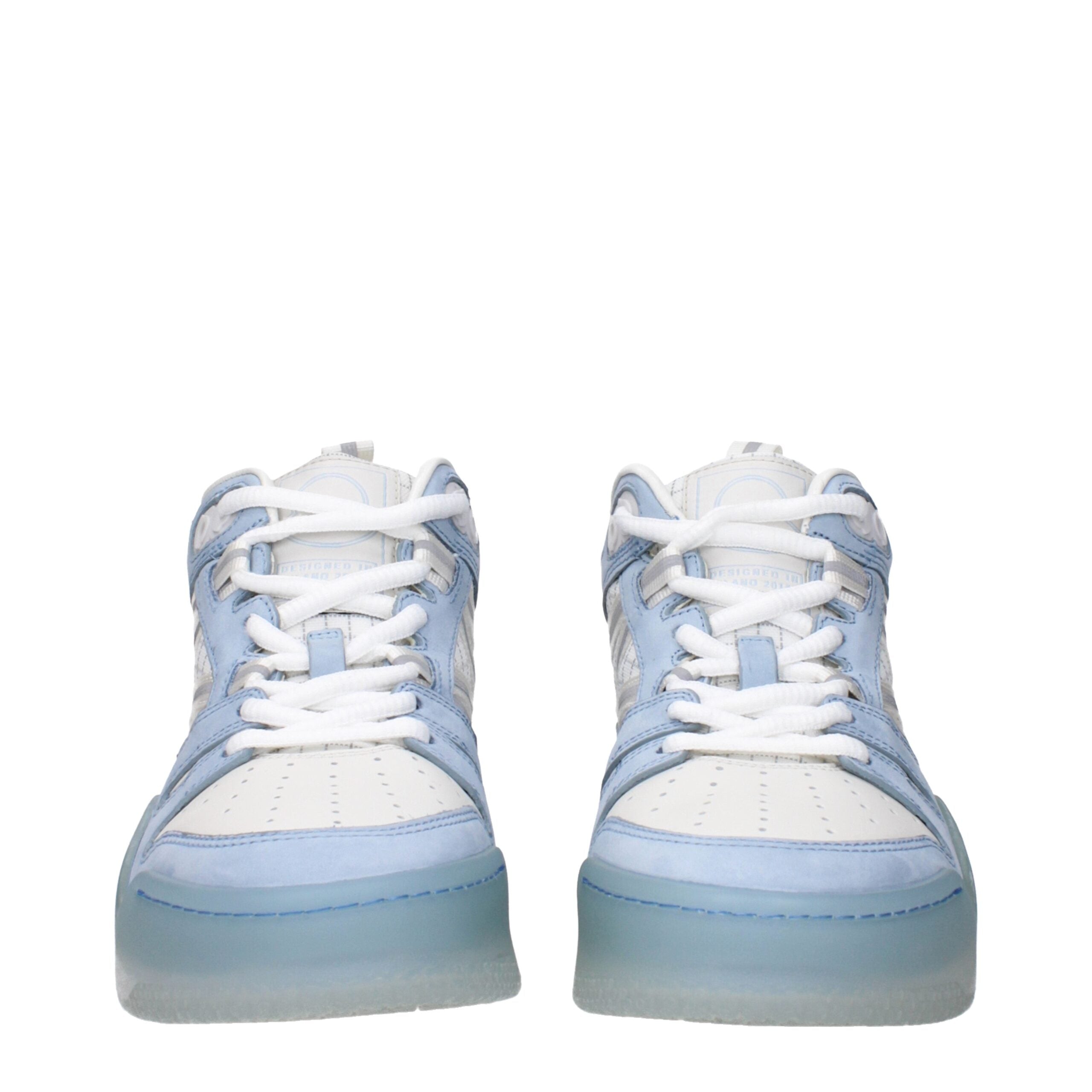 White Leather High Top Sneakers - ventzia