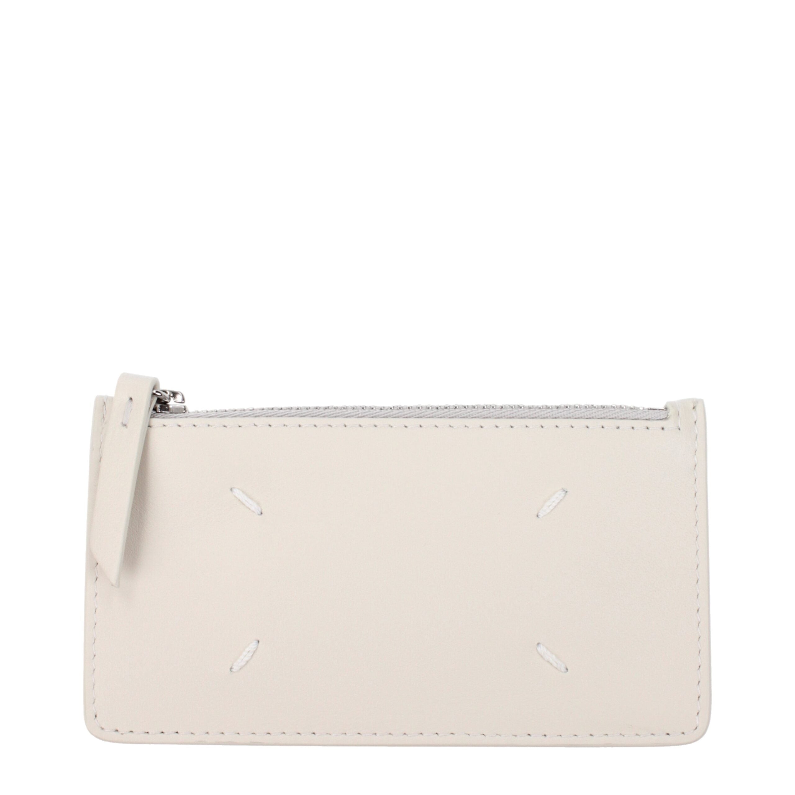 Beige Leather Wallet - ventzia