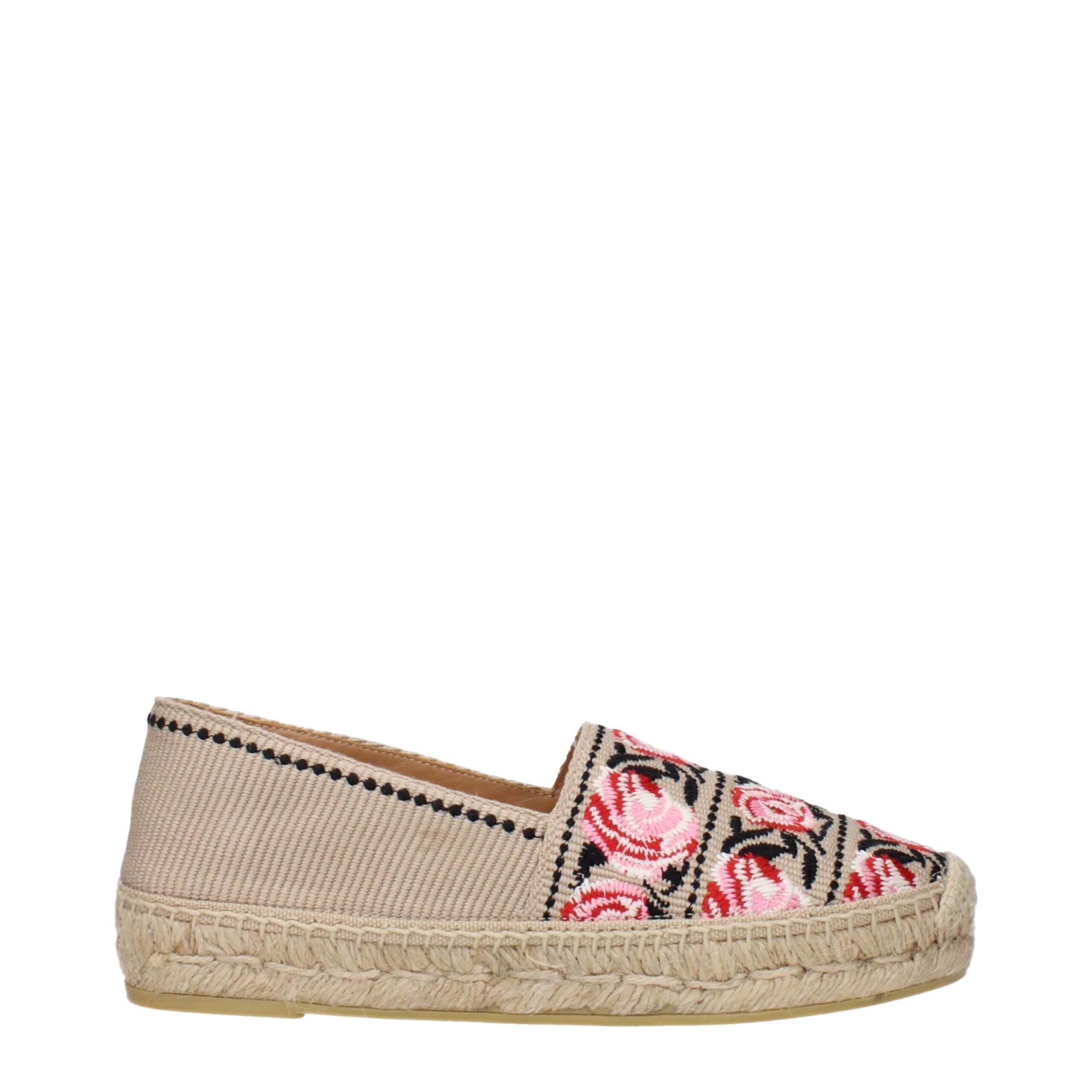 Beige Fabric Espadrilles - ventzia