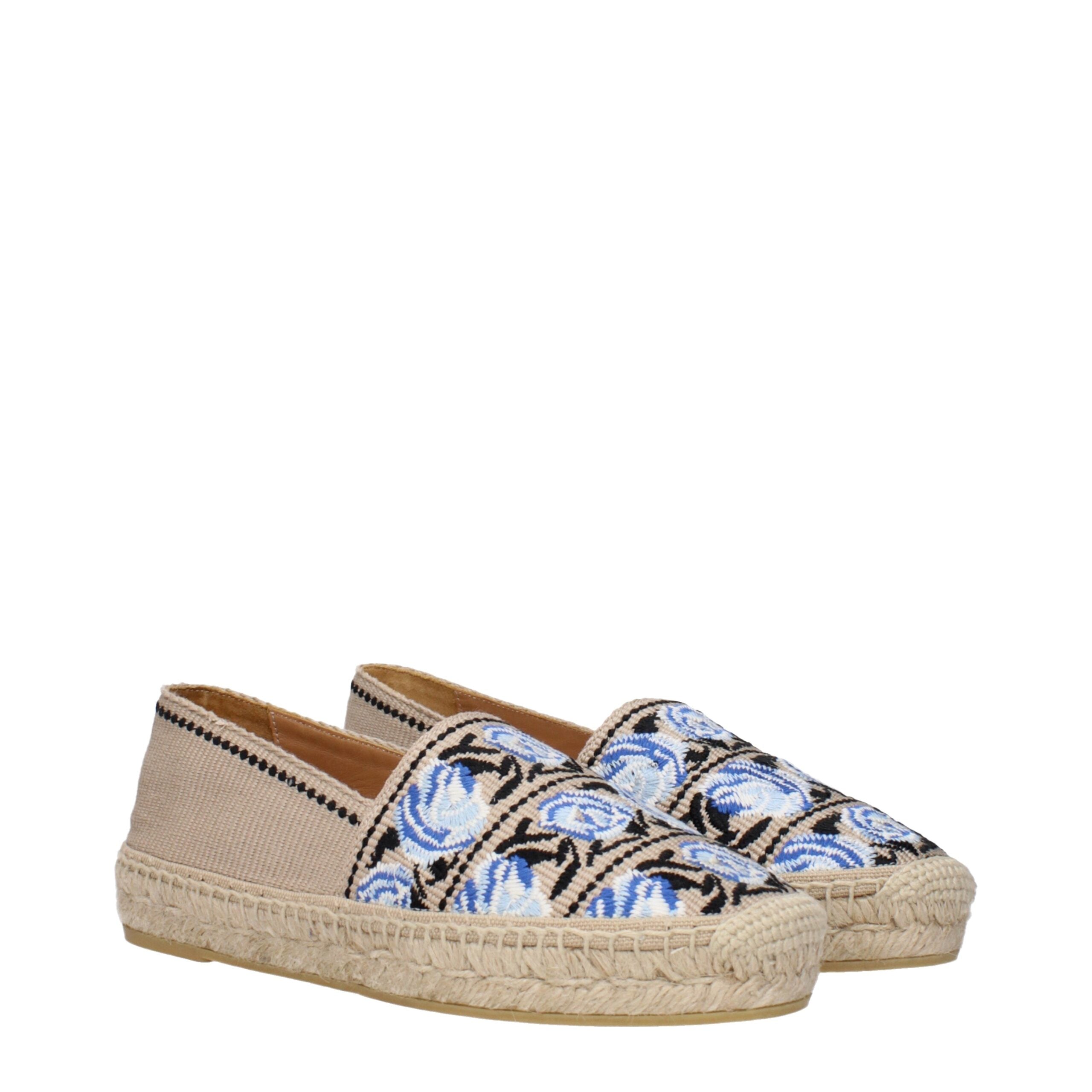Beige Fabric Espadrilles - ventzia