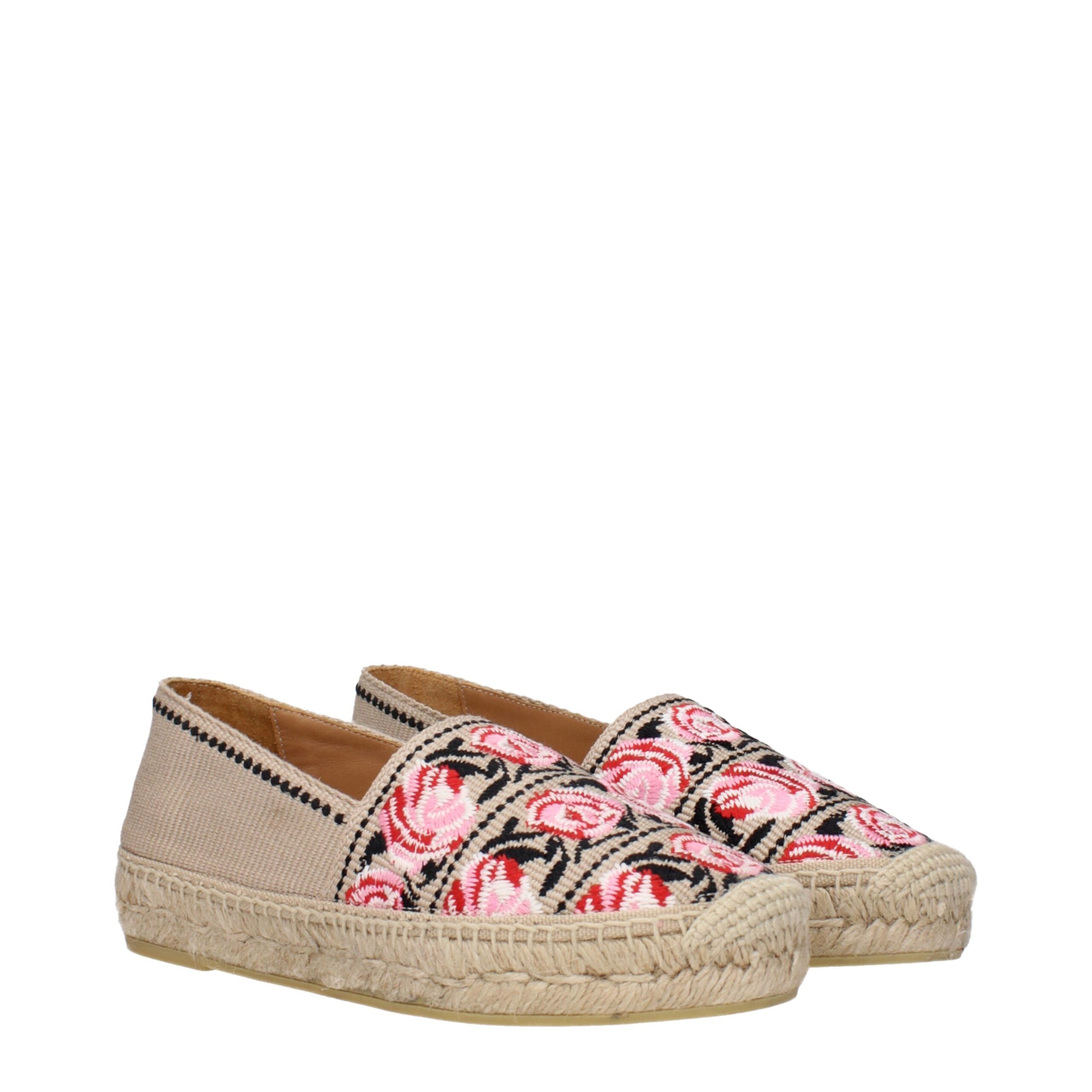 Beige Fabric Espadrilles - ventzia