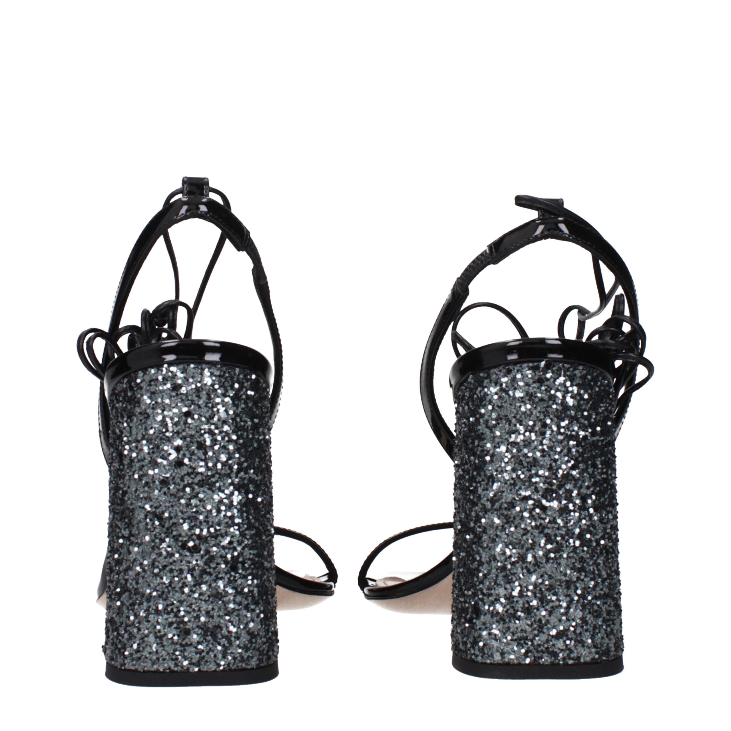 Black Leather Platforms