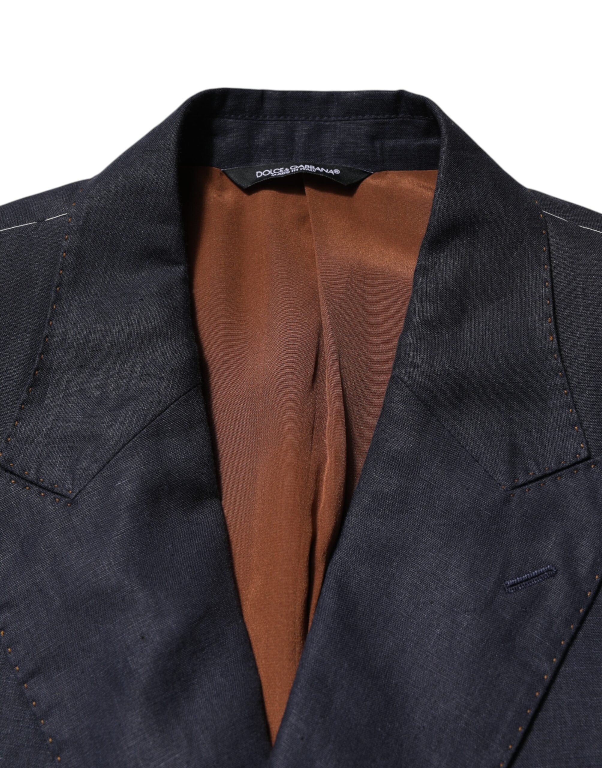 Dark Blue Double Breasted 2 Piece Suit - ventzia