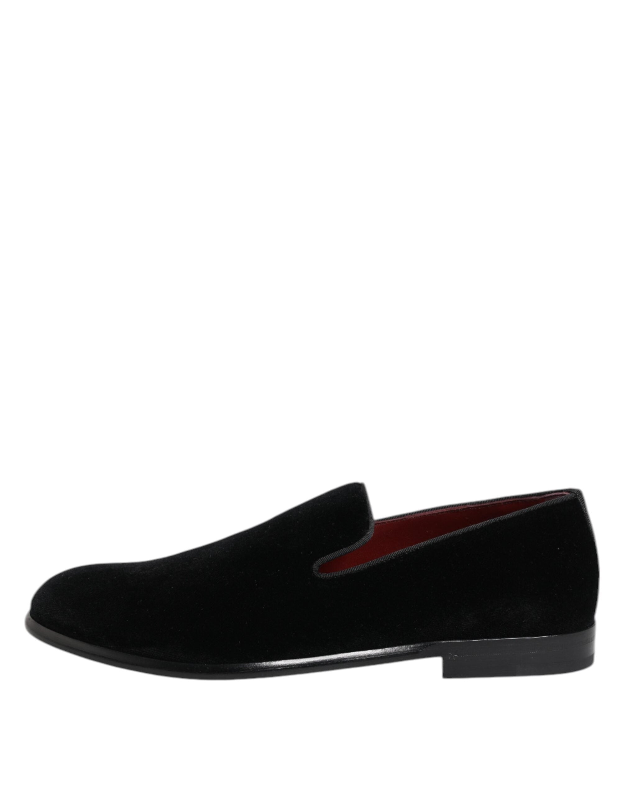 Black Velvet Loafers Formal Men Dress Shoes - ventzia