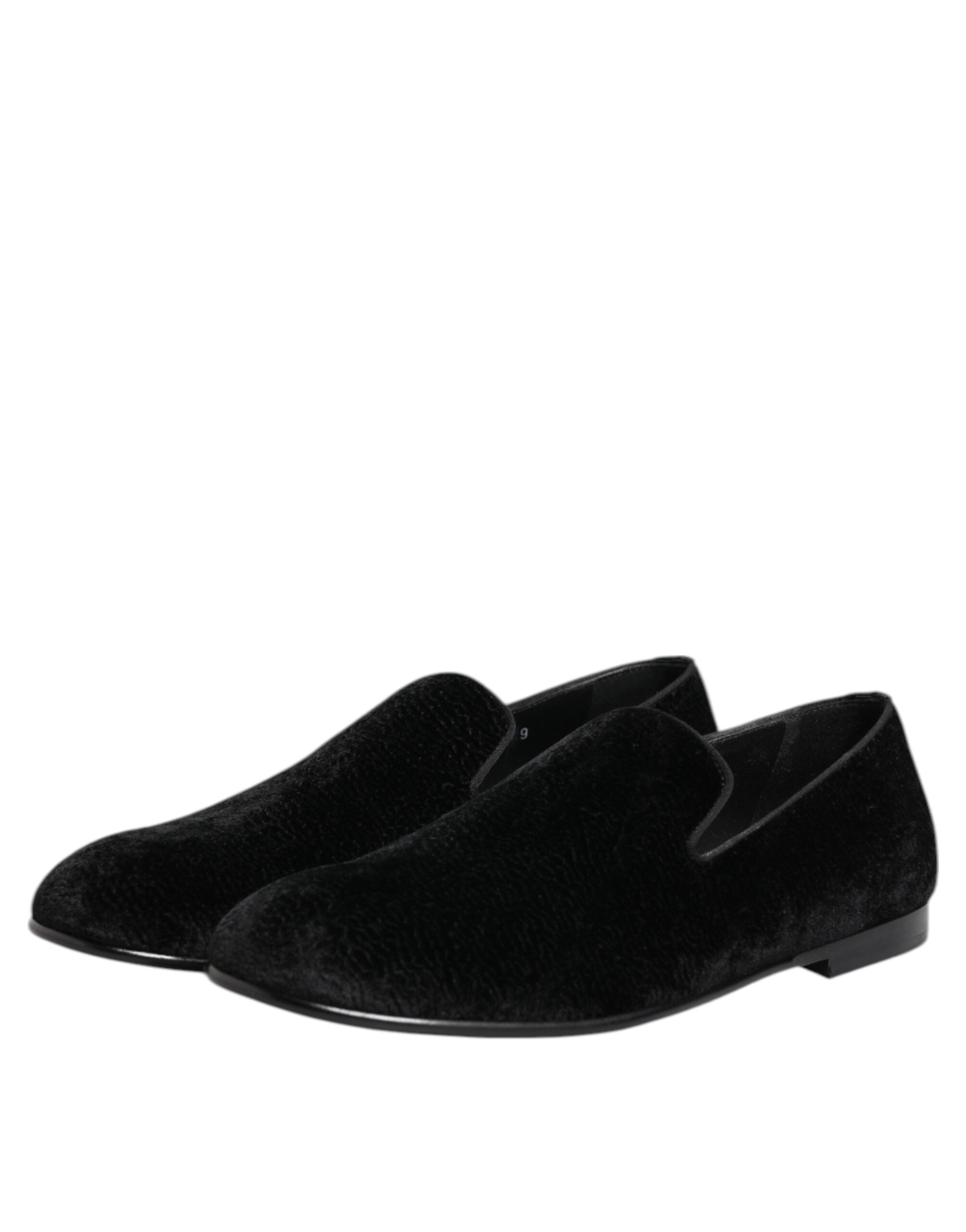 Black Jacquard Loafers Formal Men Dress Shoes - ventzia