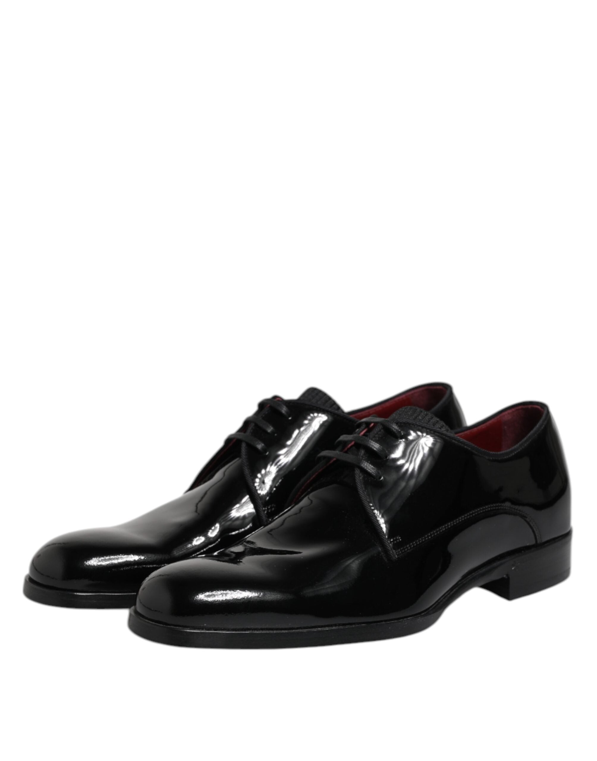 Black Leather Lace Up Men Derby Formal Shoes - ventzia